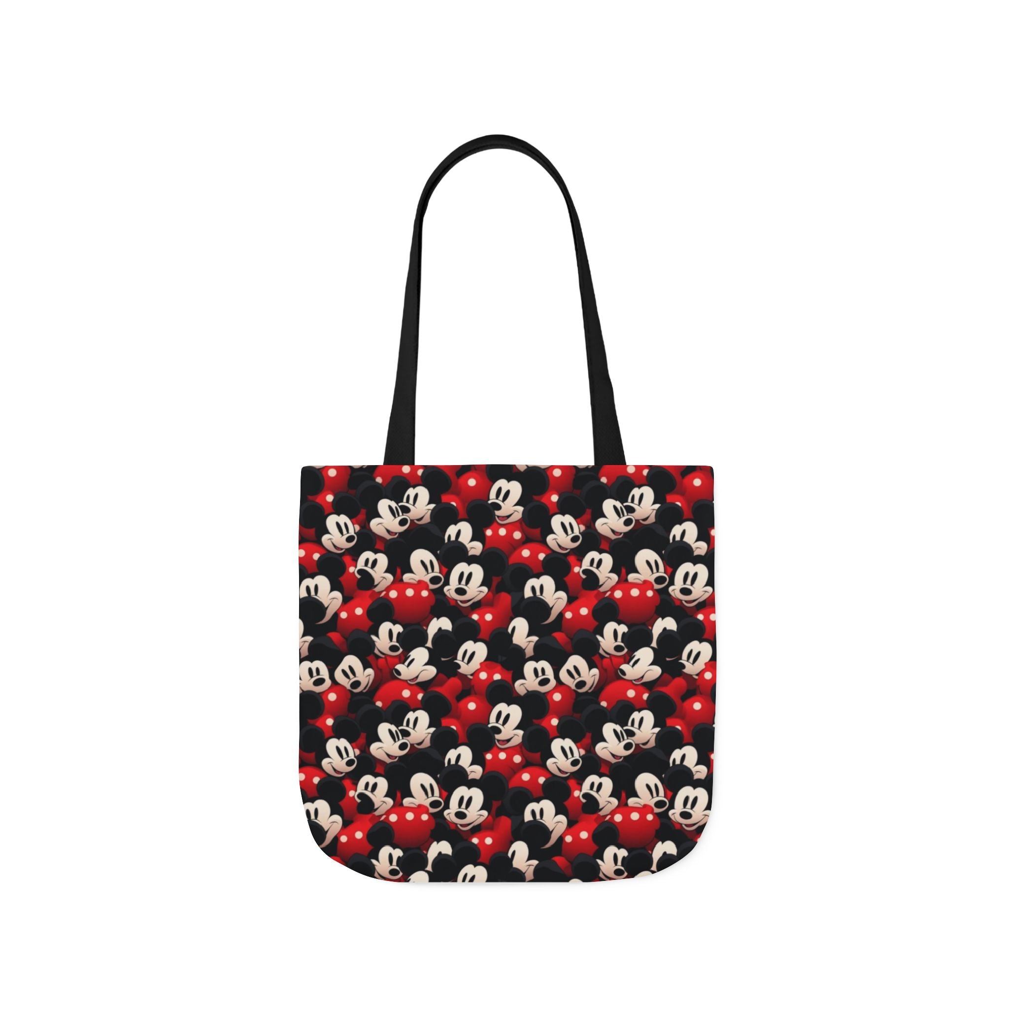 Mickey Mouse Canvas Tote — Retro Cartoon Character Allover Print