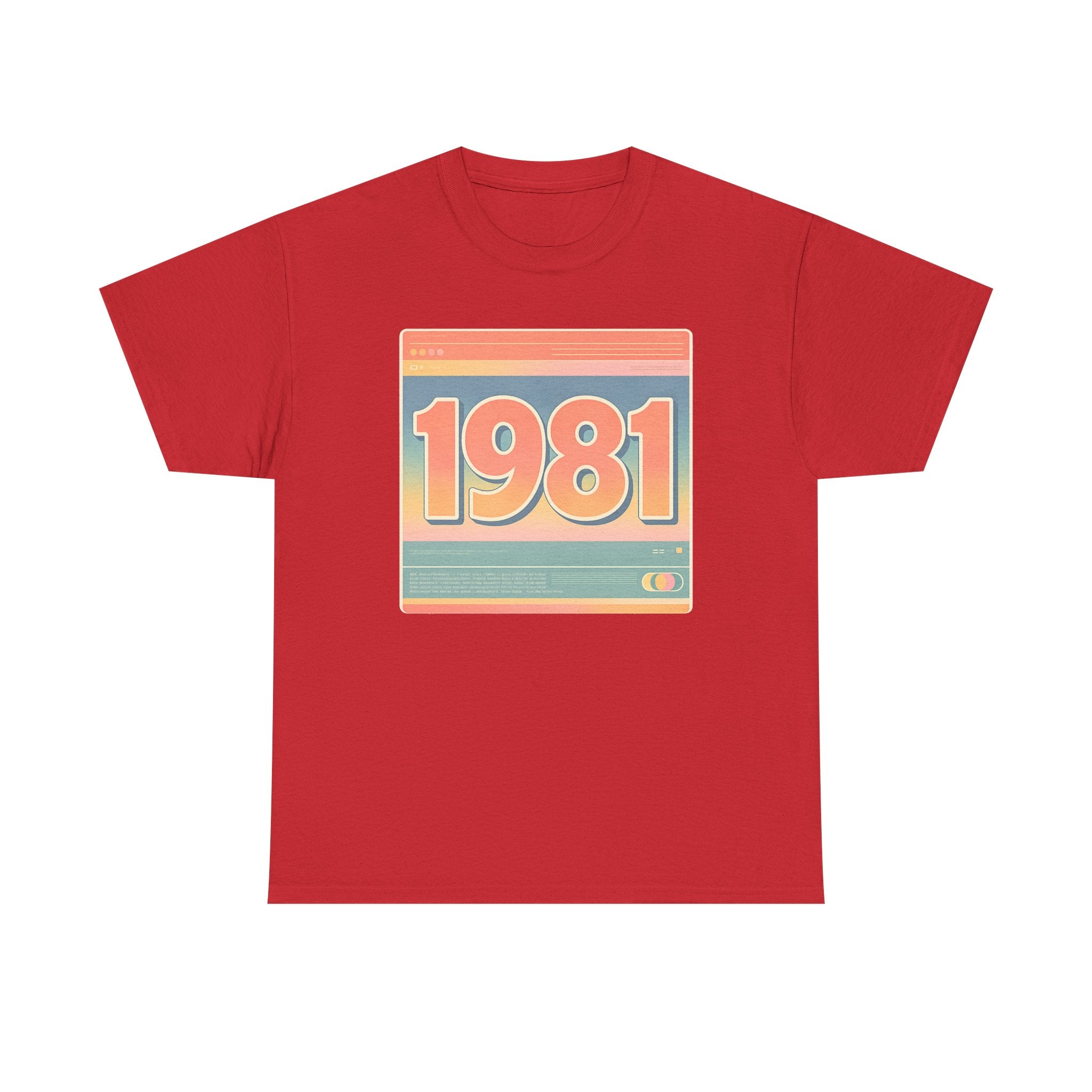 Vintage 1981 Retro Tee — 40th Birthday Gift Shirt