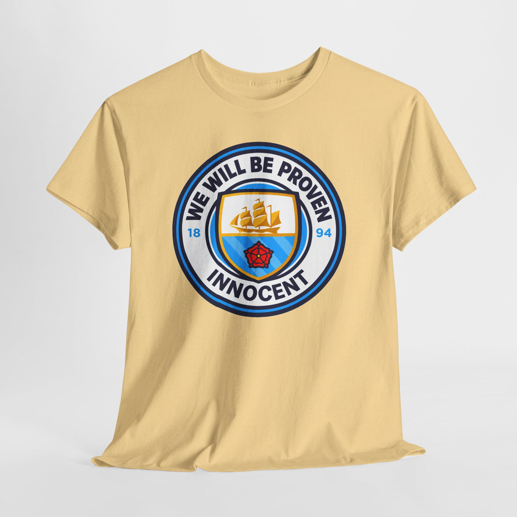 “We Will Be Proven Innocent” Justice Manchester City Cotton T-Shirt