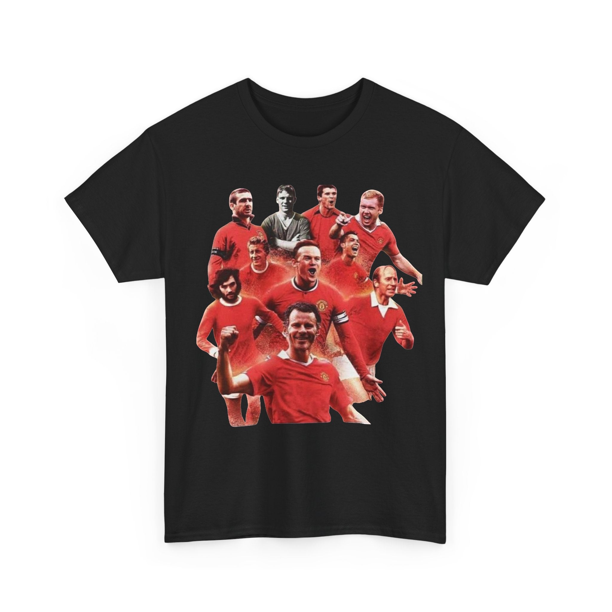 Manchester United Legends T‑Shirt — Retro Team Collage Football Tee