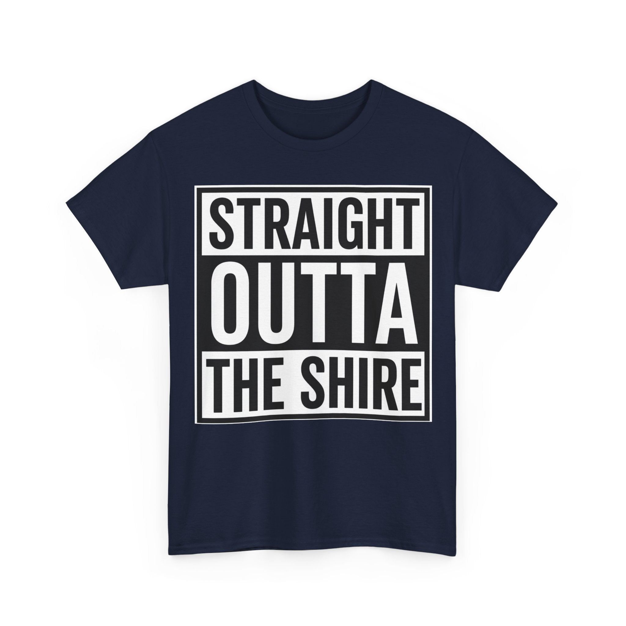 T-Shirt — "Straight Outta The Shire" Funny Hobbit Travel Tee