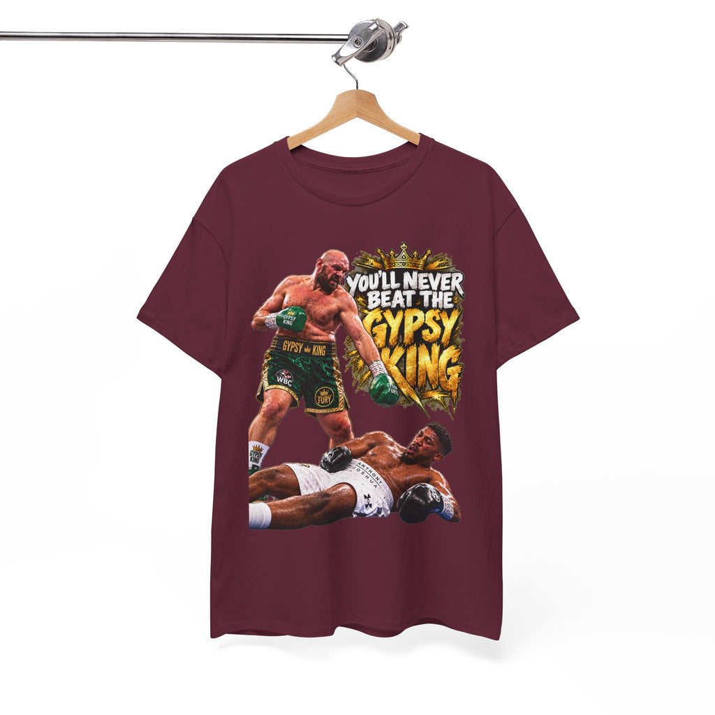Boxing Graphic Tee – "You'll Never Beat the Gypsy King" Fight Shirt