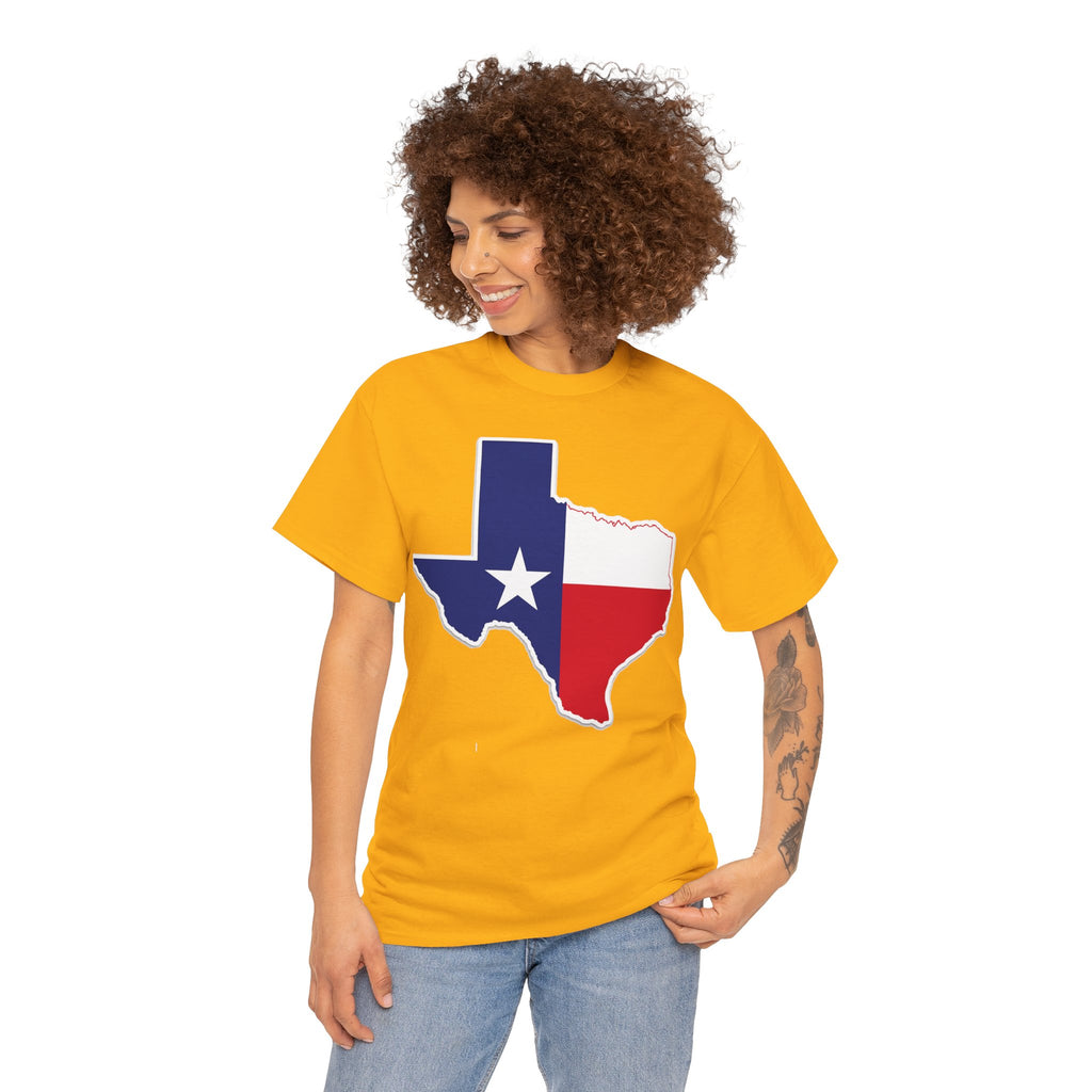 Texas Flag Outline T-Shirt — Lone Star State Pride Tee