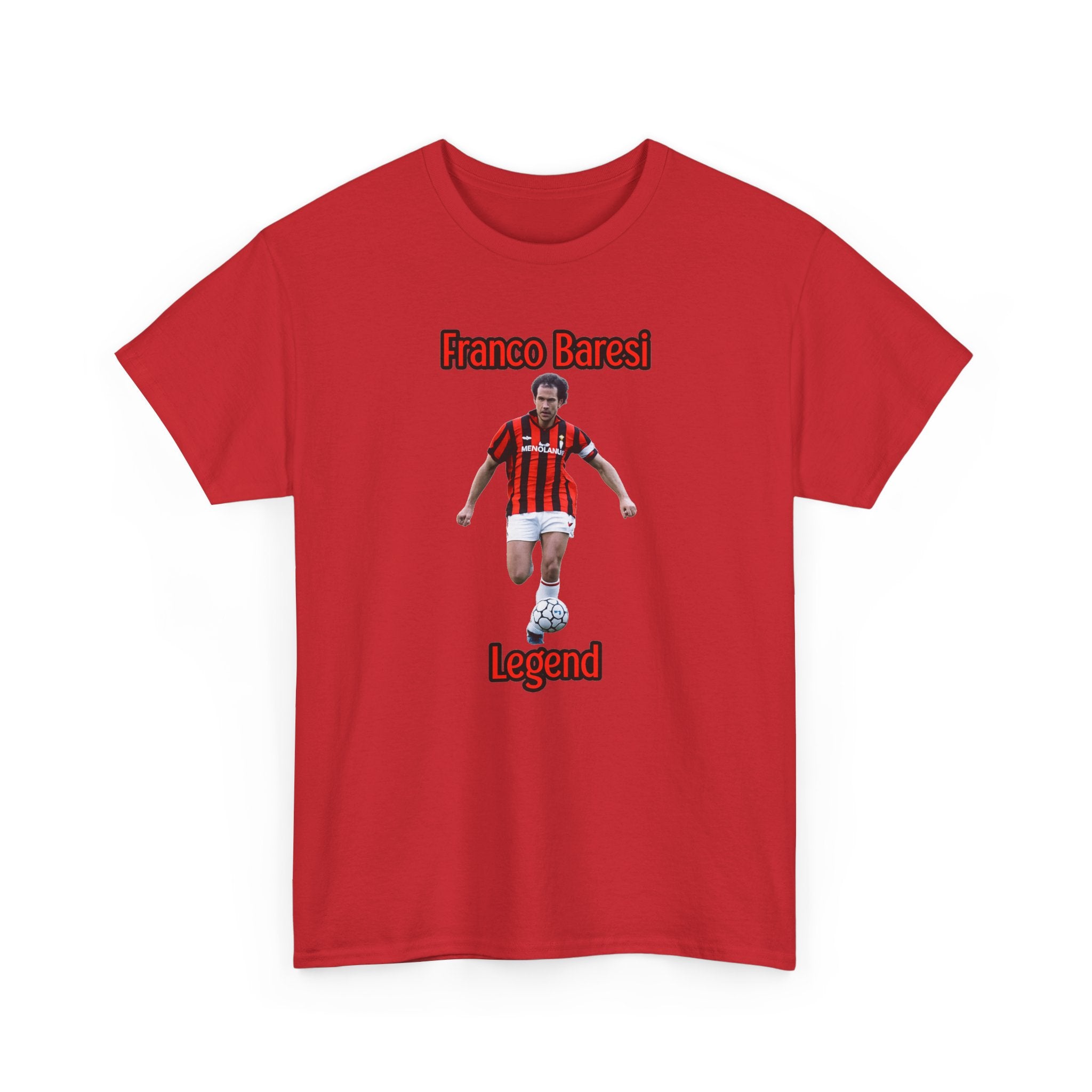 Franco Baresi Legend Tee — AC Milan Retro Soccer Graphic T-Shirt