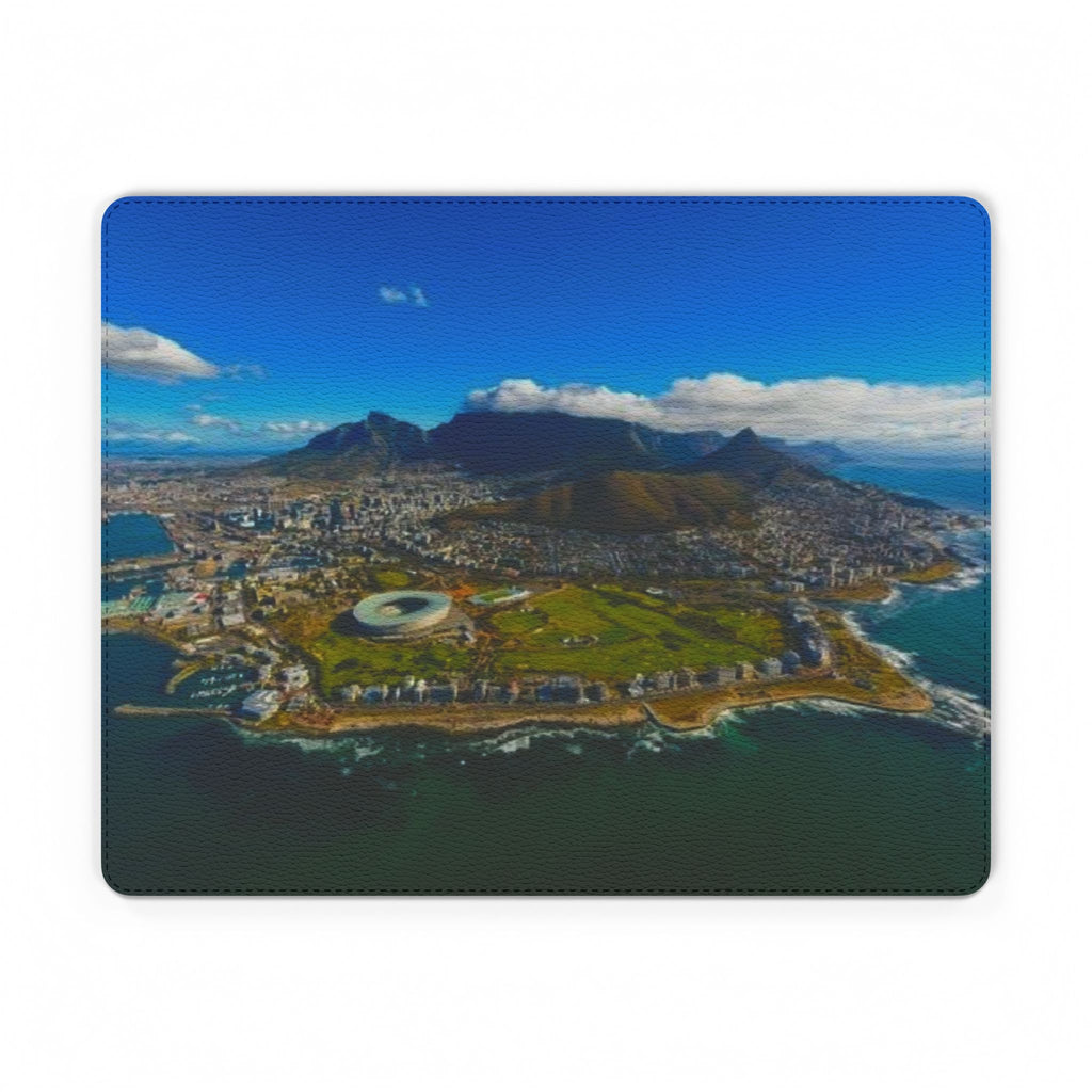 Cape Town Aerial PU Leather Mouse Mat – Scenic Table Mountain Desk Pad