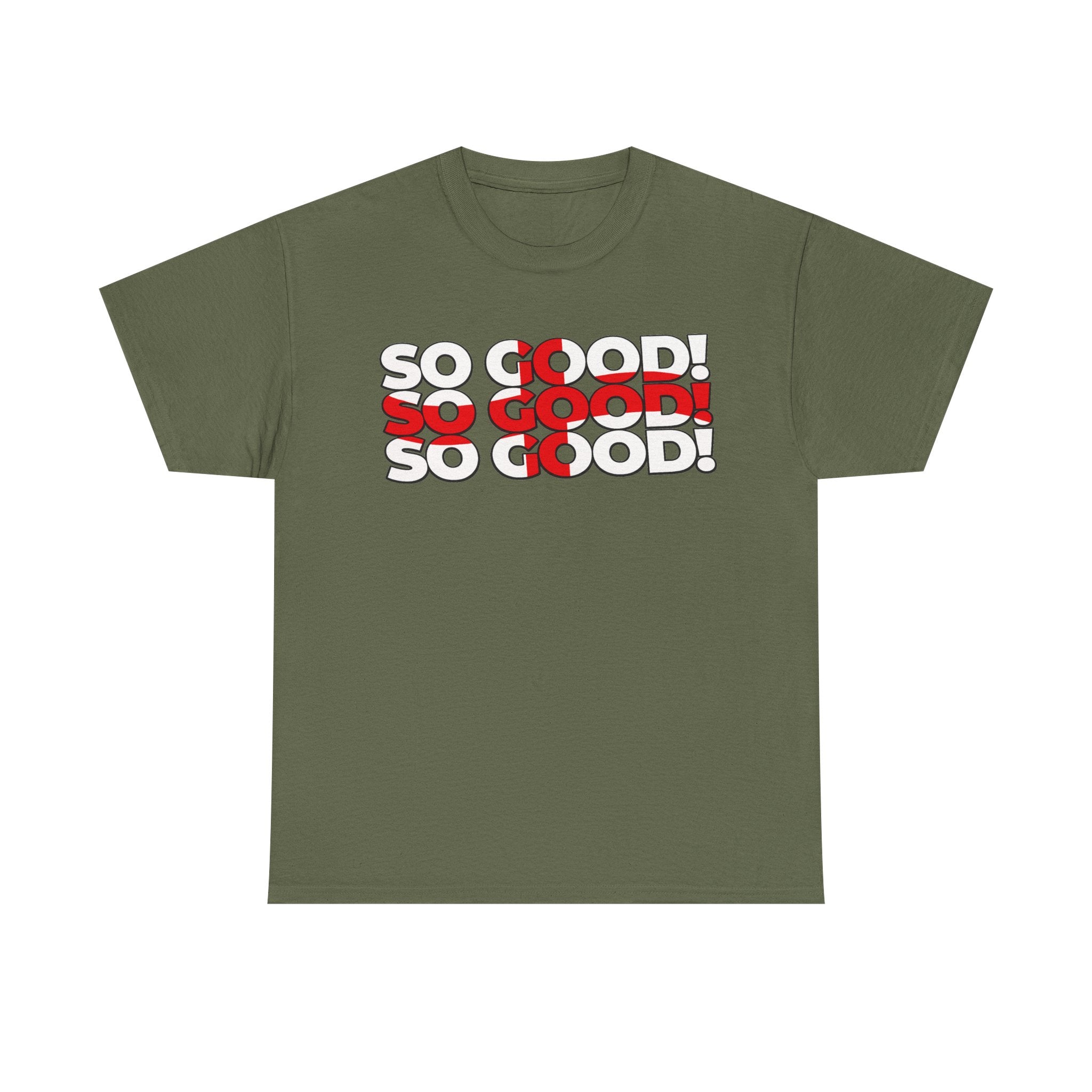 So Good! Retro Text Tee — Graphic White T-Shirt