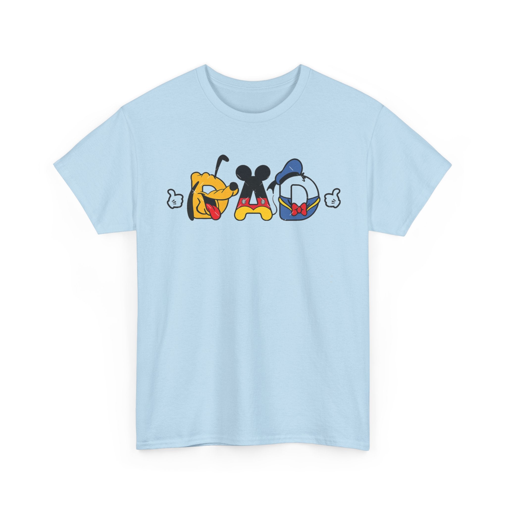 Disney Dad Character Graphic Tee — Playful Colorful Character Icons T-Shirt