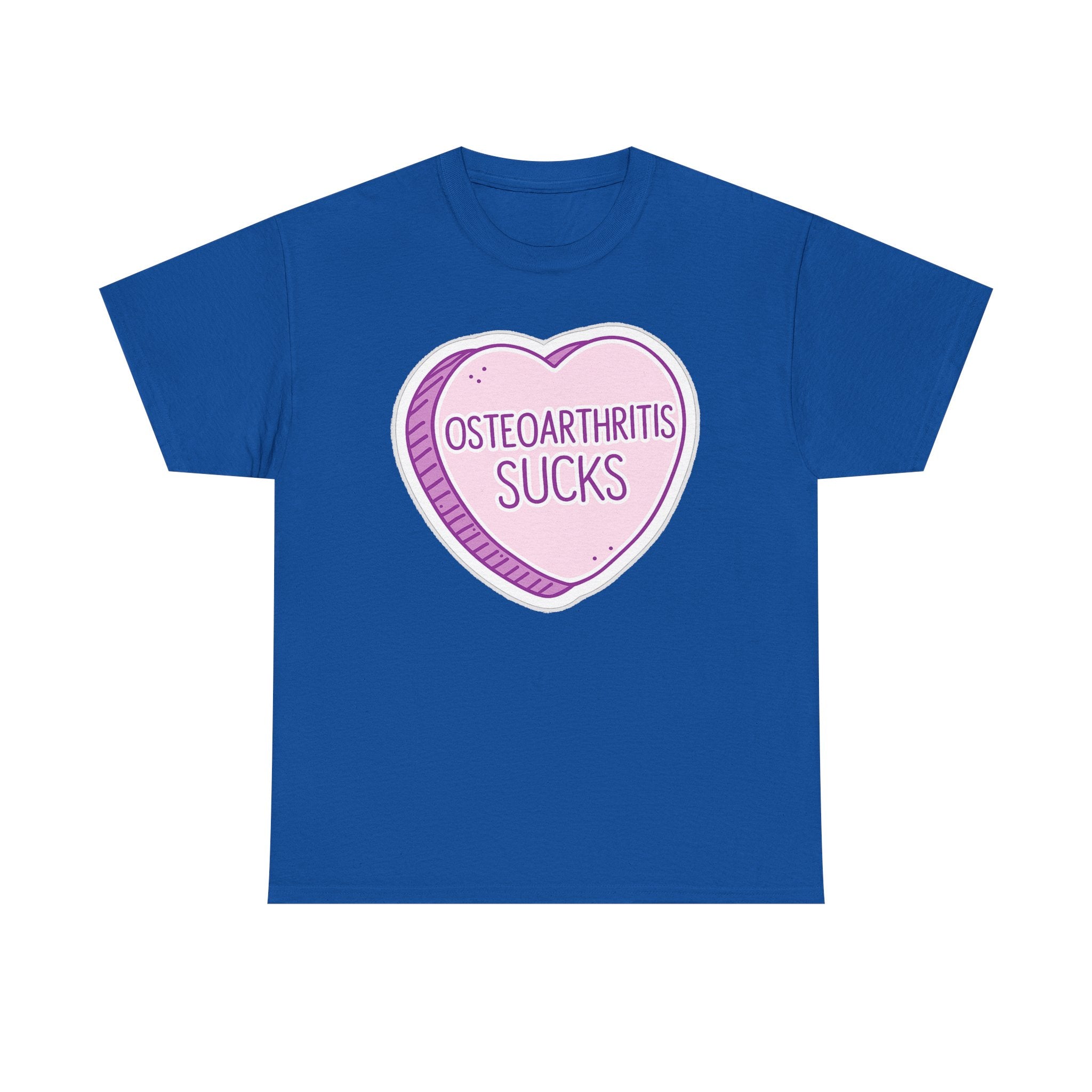 Osteoarthritis Sucks T-Shirt — Pink Heart Awareness Tee