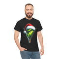 Grinch Santa Tee — Peeking Grinch Christmas T-Shirt