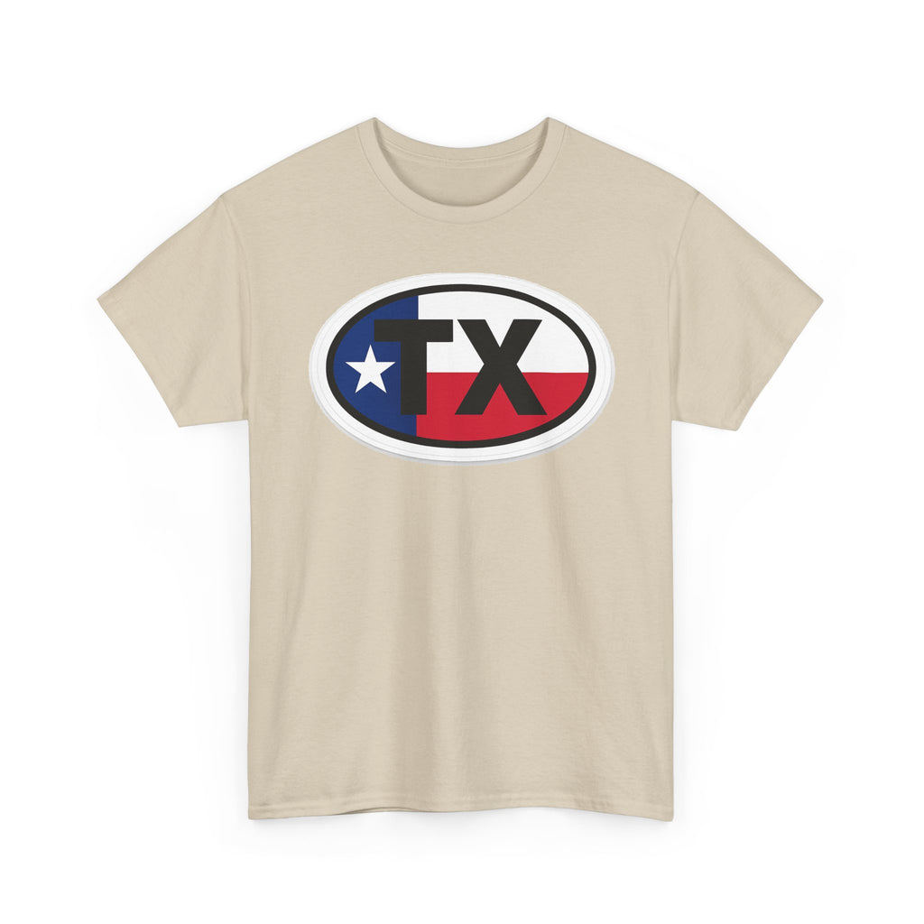 Texas Flag TX Oval T-Shirt — Patriotic Lone Star Tee