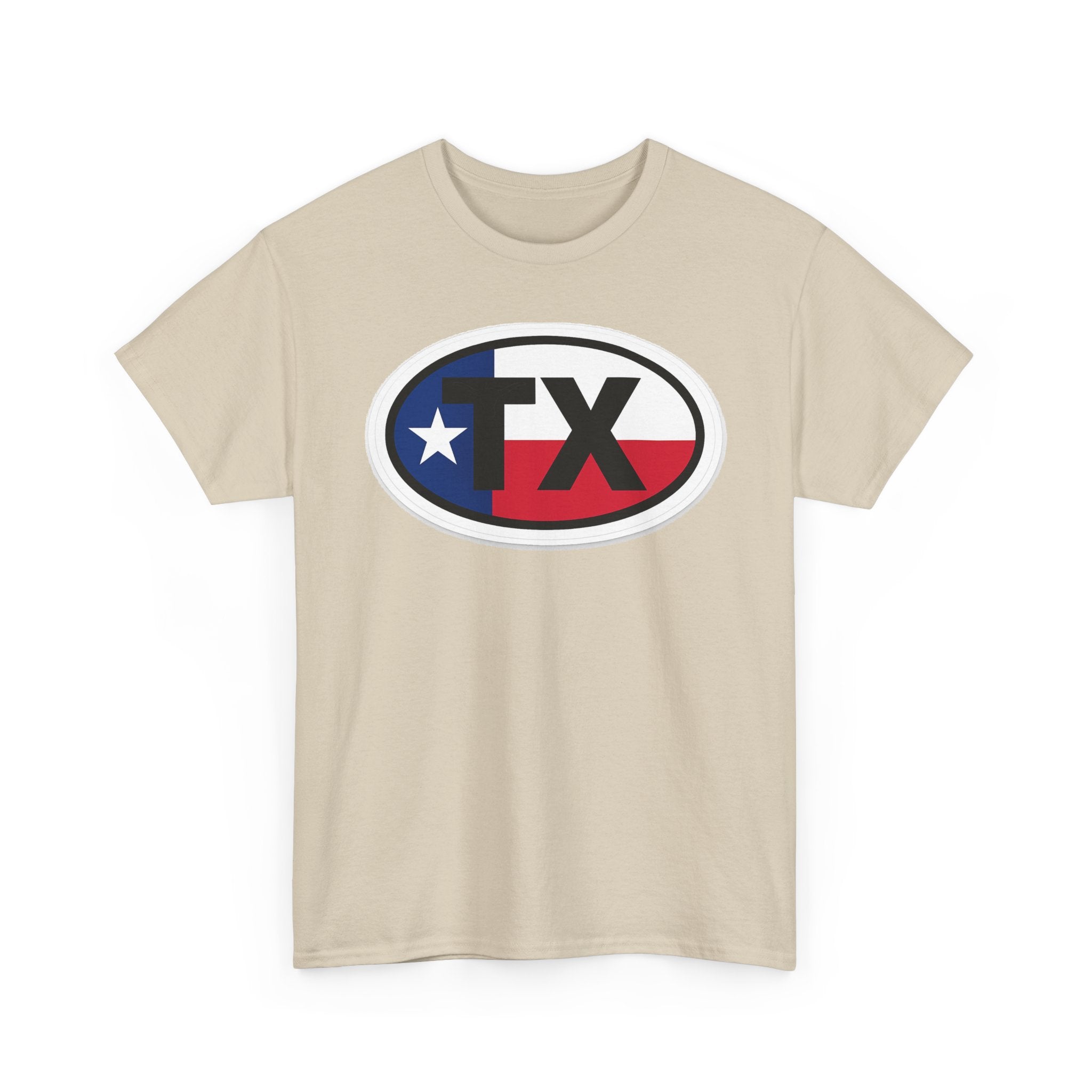 Texas Flag TX Oval T-Shirt — Patriotic Lone Star Tee