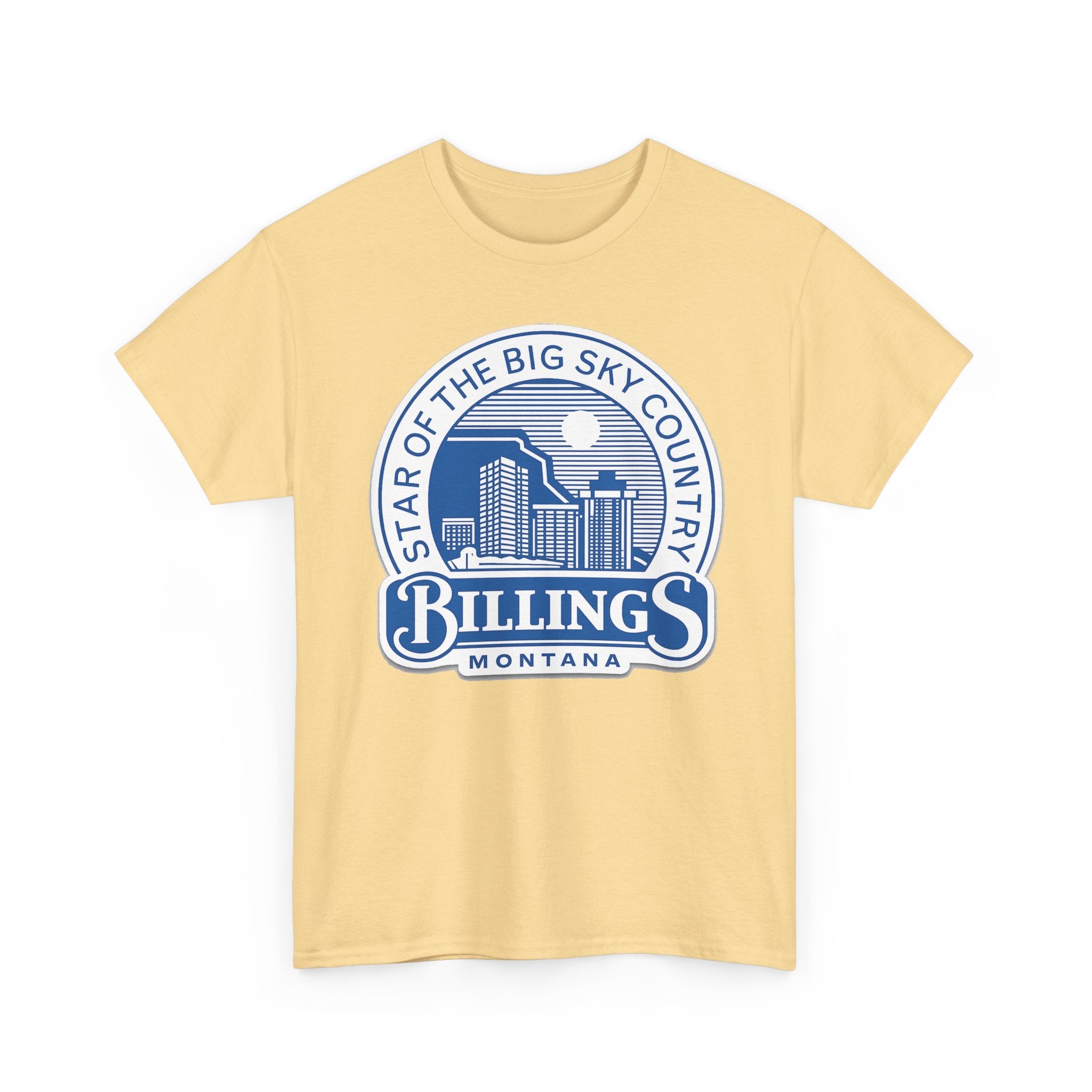 Billings Montana Tee — "Star of the Big Sky Country" Retro City Skyline T-Shirt