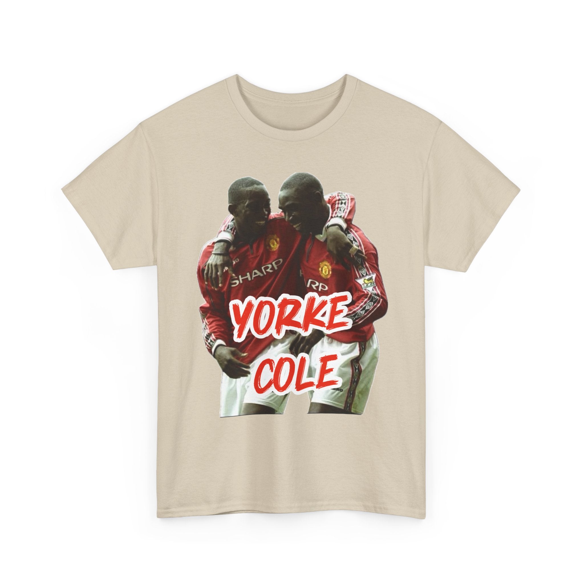 Yorke & Cole Manchester United Soccer Legends Graphic Tee — 'Yorke Cole' Retro Football Shirt