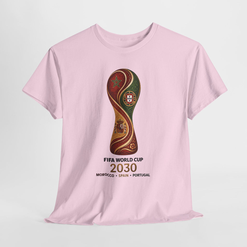 FIFA World Cup 2030 Trophy T-Shirt — Morocco Spain Portugal Official Design