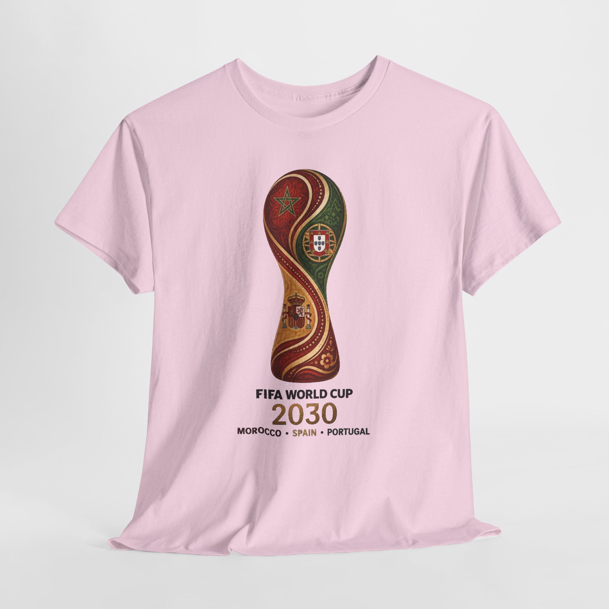 FIFA World Cup 2030 Trophy T-Shirt — Morocco Spain Portugal Official Design