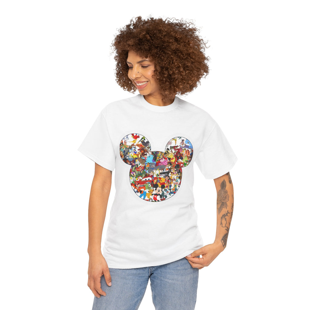 Mickey Collage T-Shirt — Vintage Disney Characters Graphic Tee