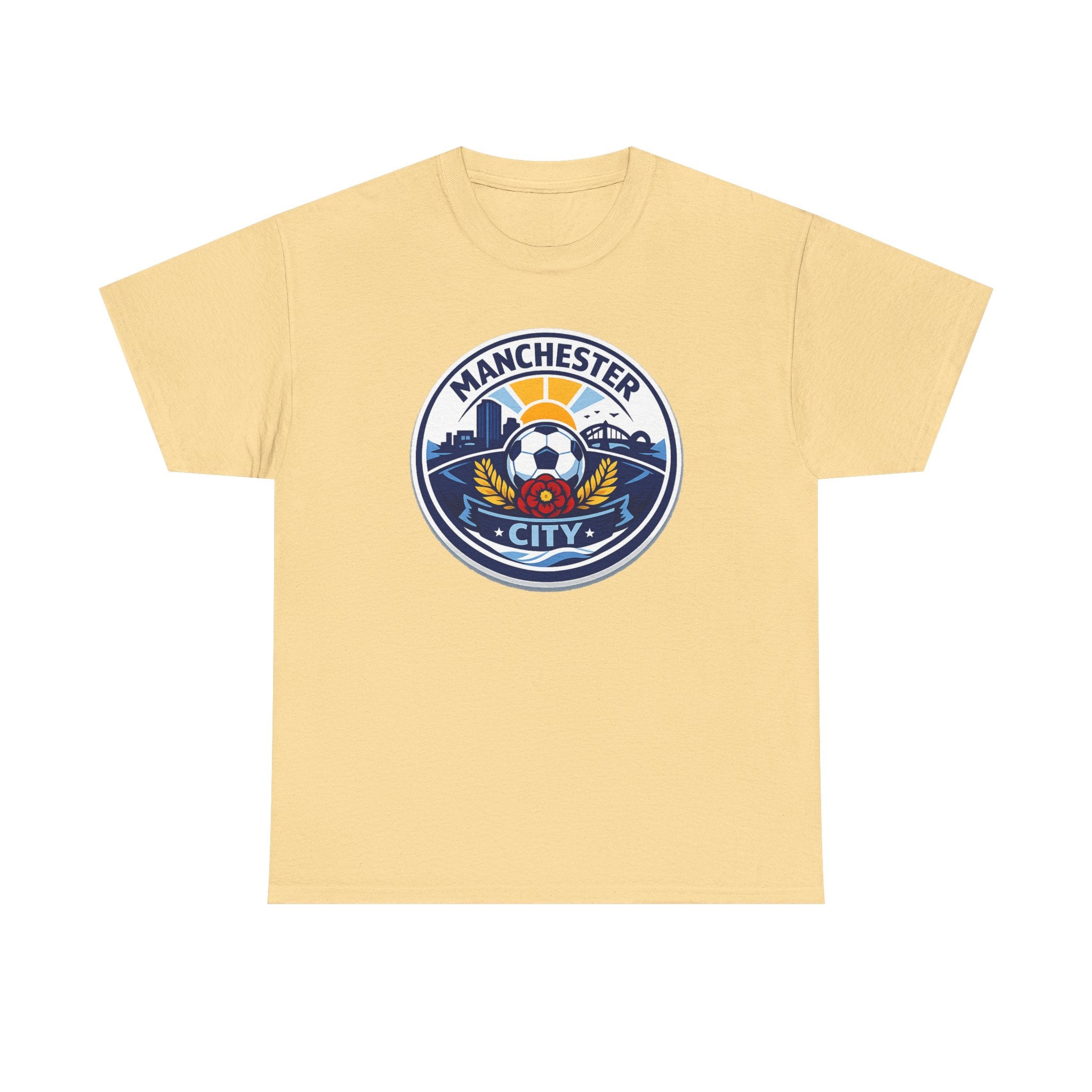 Manchester City Unofficial Soccer Logo T-Shirt — Football Fan Tee