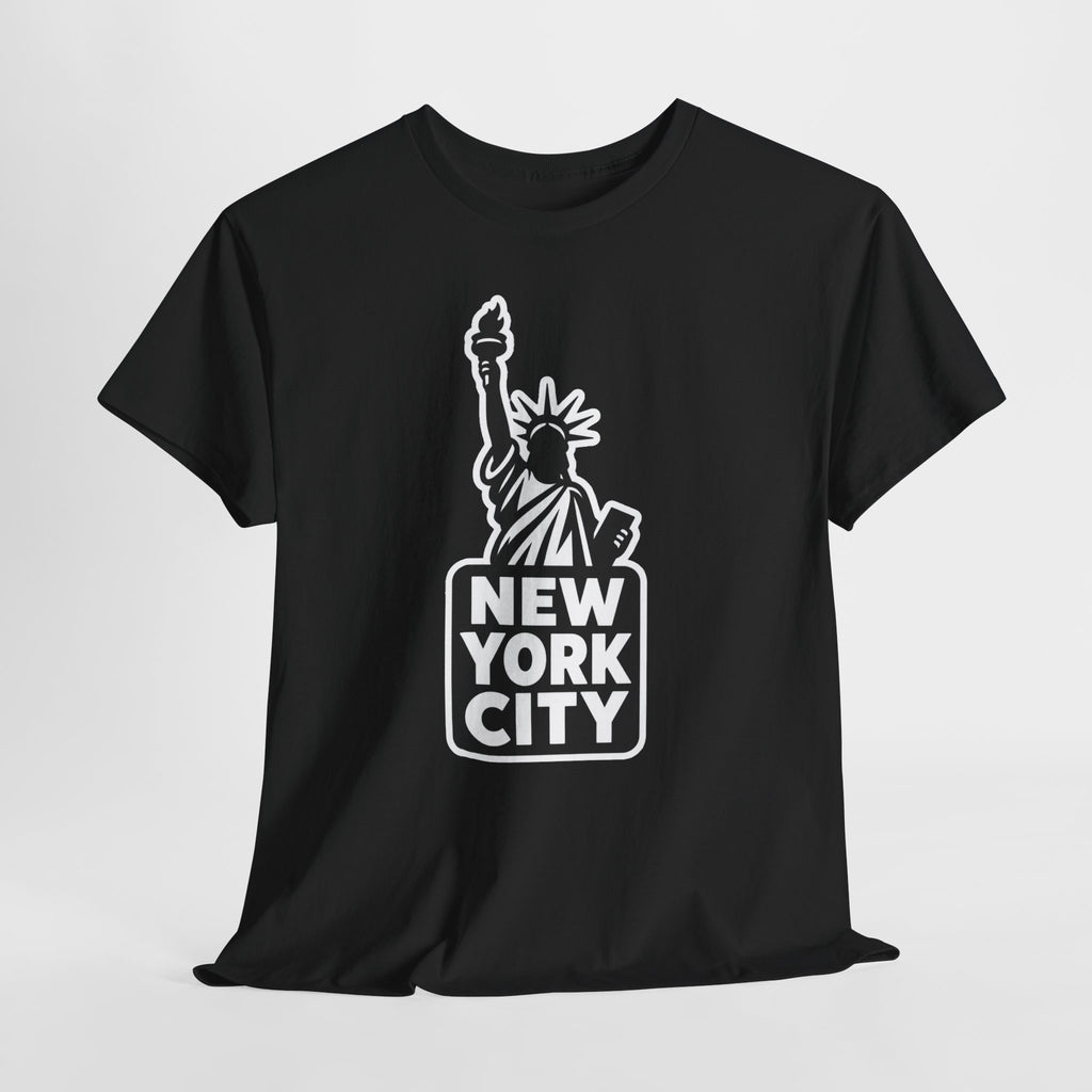 New York City Statue of Liberty Graphic Cotton T-Shirt / Tee