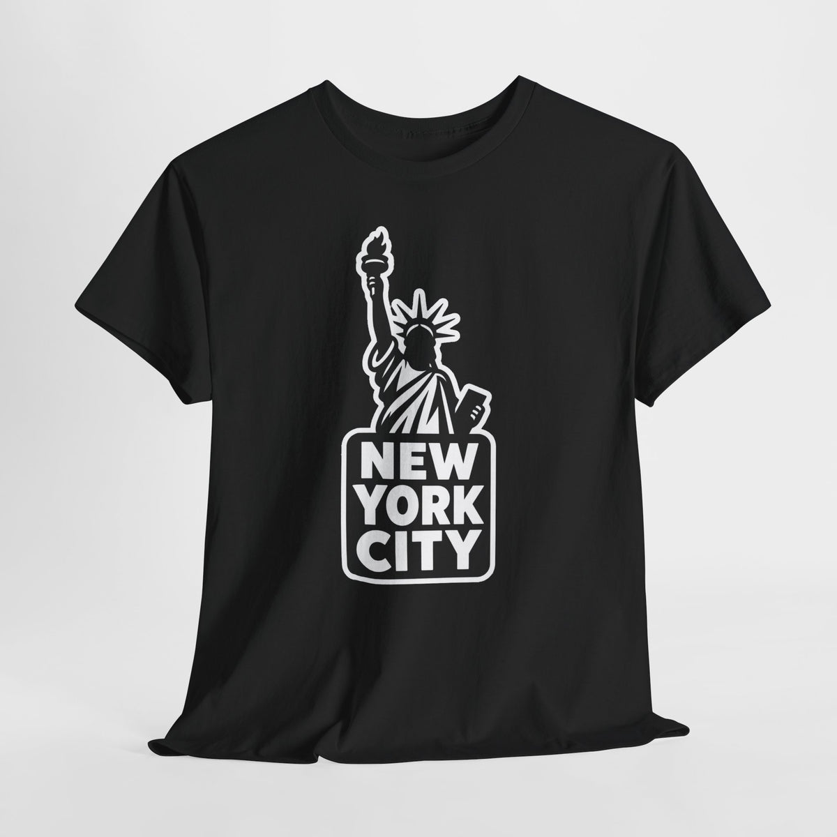 New York City Statue of Liberty Graphic Cotton T-Shirt / Tee