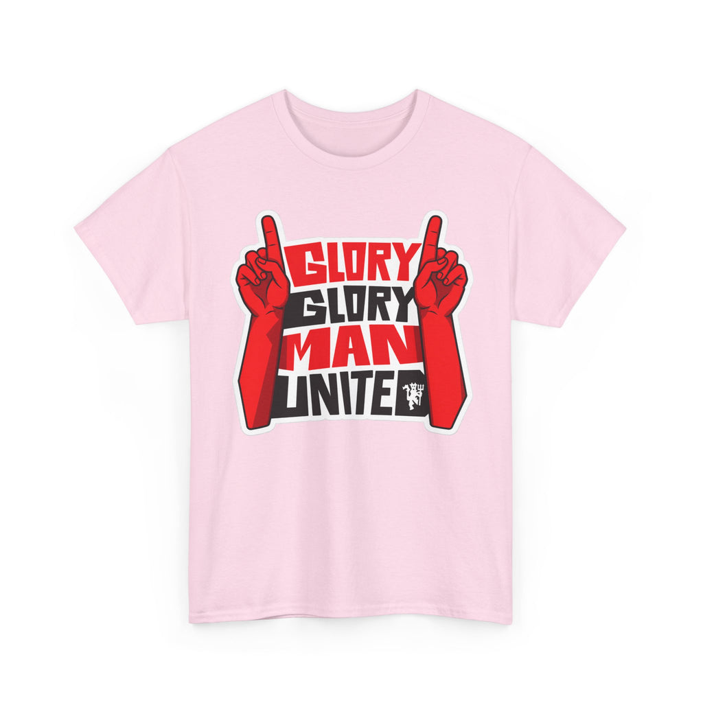 Glory Glory Man United T-Shirt — Retro Red Football Fan Tee