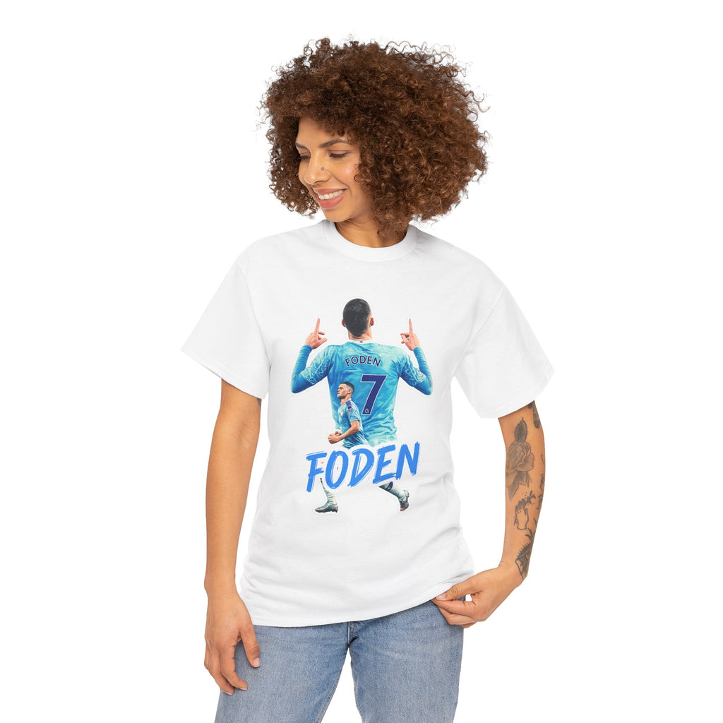 Phil Foden #7 Soccer T‑Shirt — Manchester City Fan Jersey Tribute