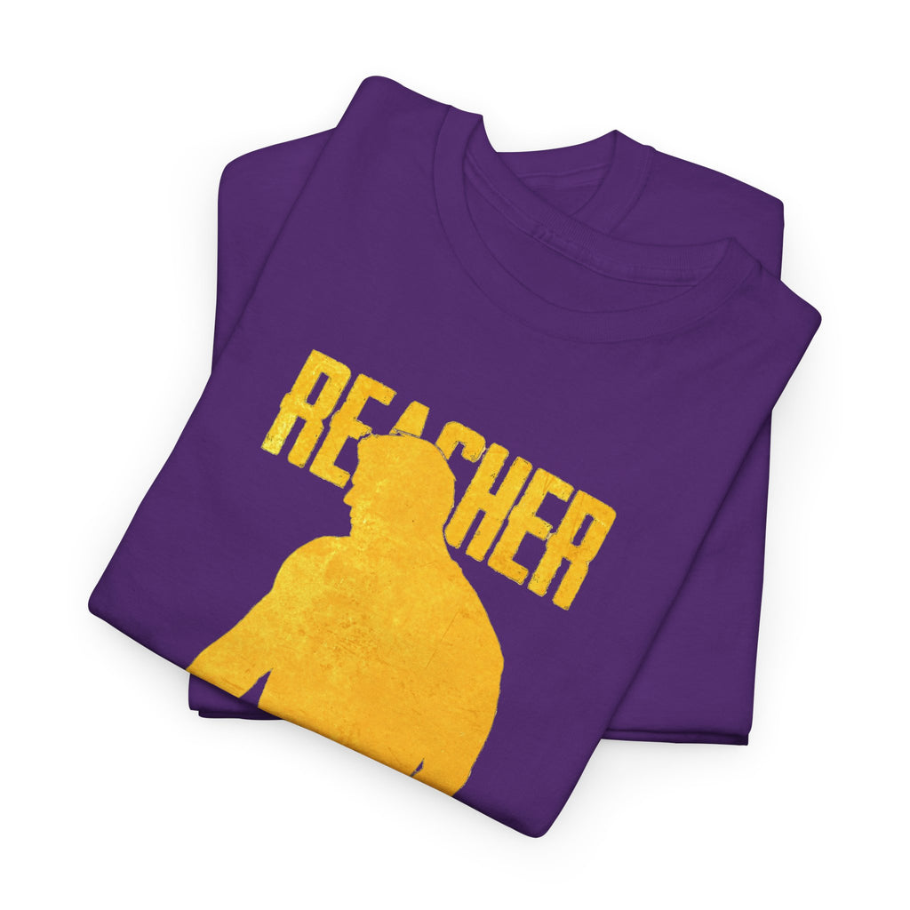 Reacher Silhouette Tee – Bold Yellow Graphic Shirt