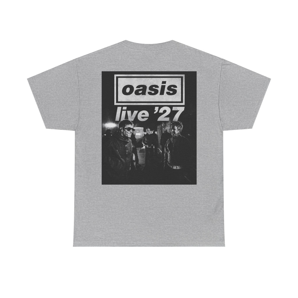 Oasis 'Live '27' Band Tee — Vintage Rock Concert T-Shirt