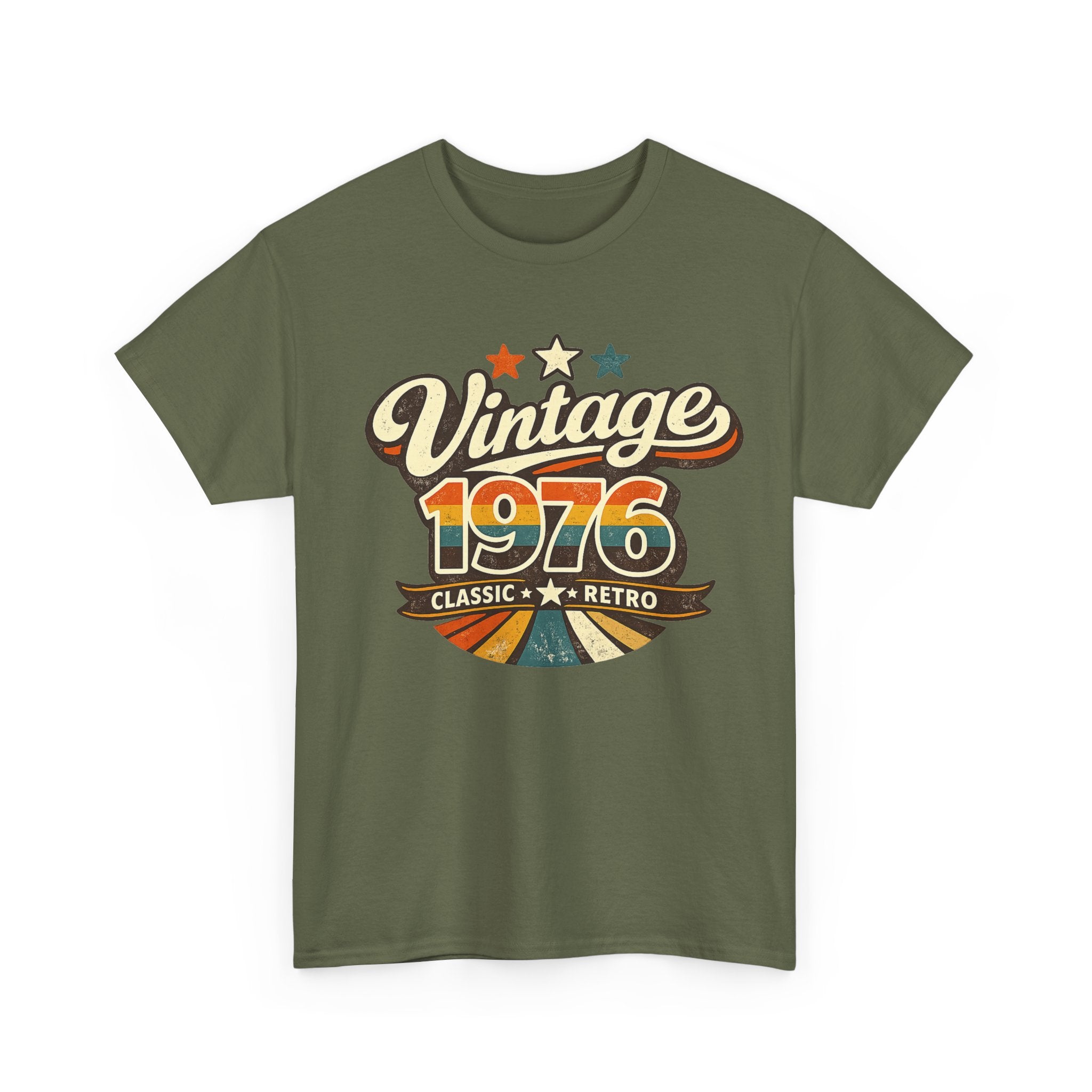 Vintage 1976 Retro Graphic Tee — Classic Birthday or Anniversary Gift