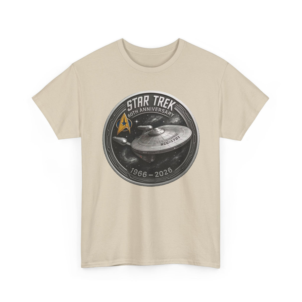 Star Trek 55th Anniversary Cotton T-Shirt – USS Enterprise 1966–2021 Graphic Shirt