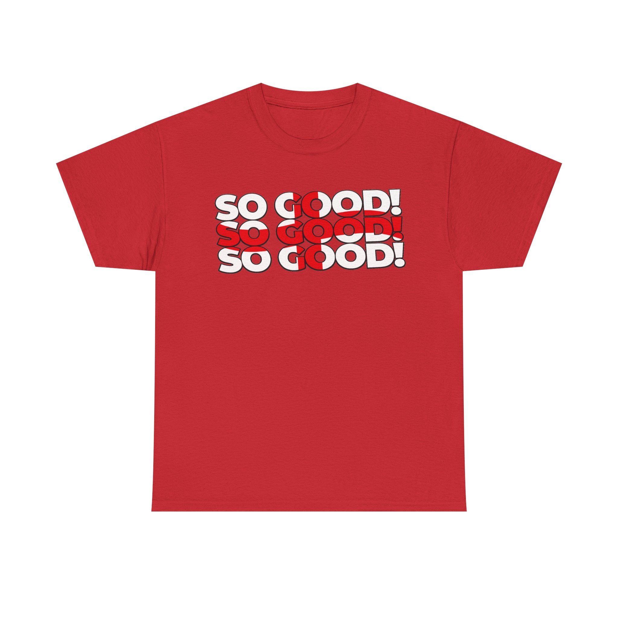 So Good! Retro Text Tee — Graphic White T-Shirt