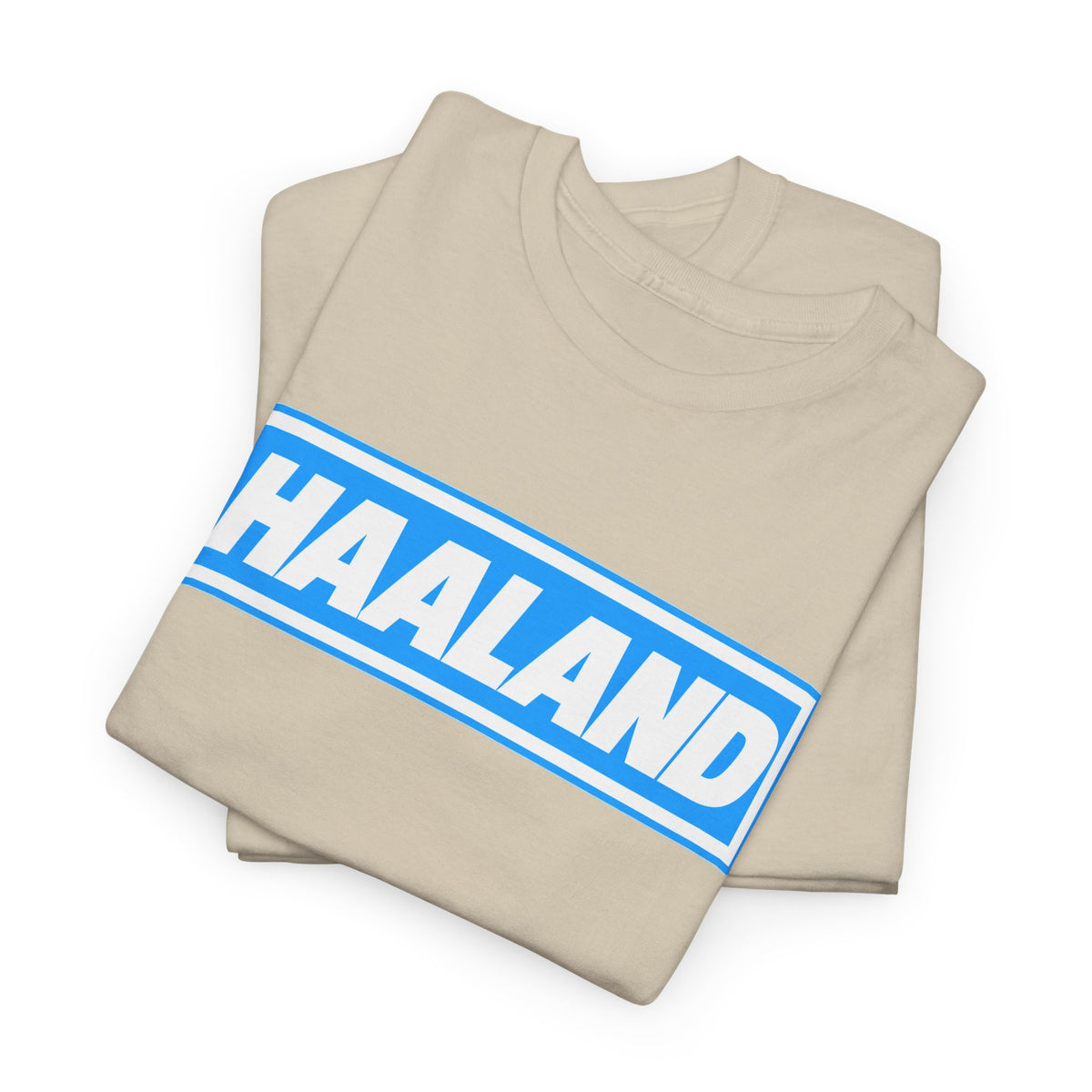Haaland Box Logo Tee — Soccer Fan Jersey Style Shirt