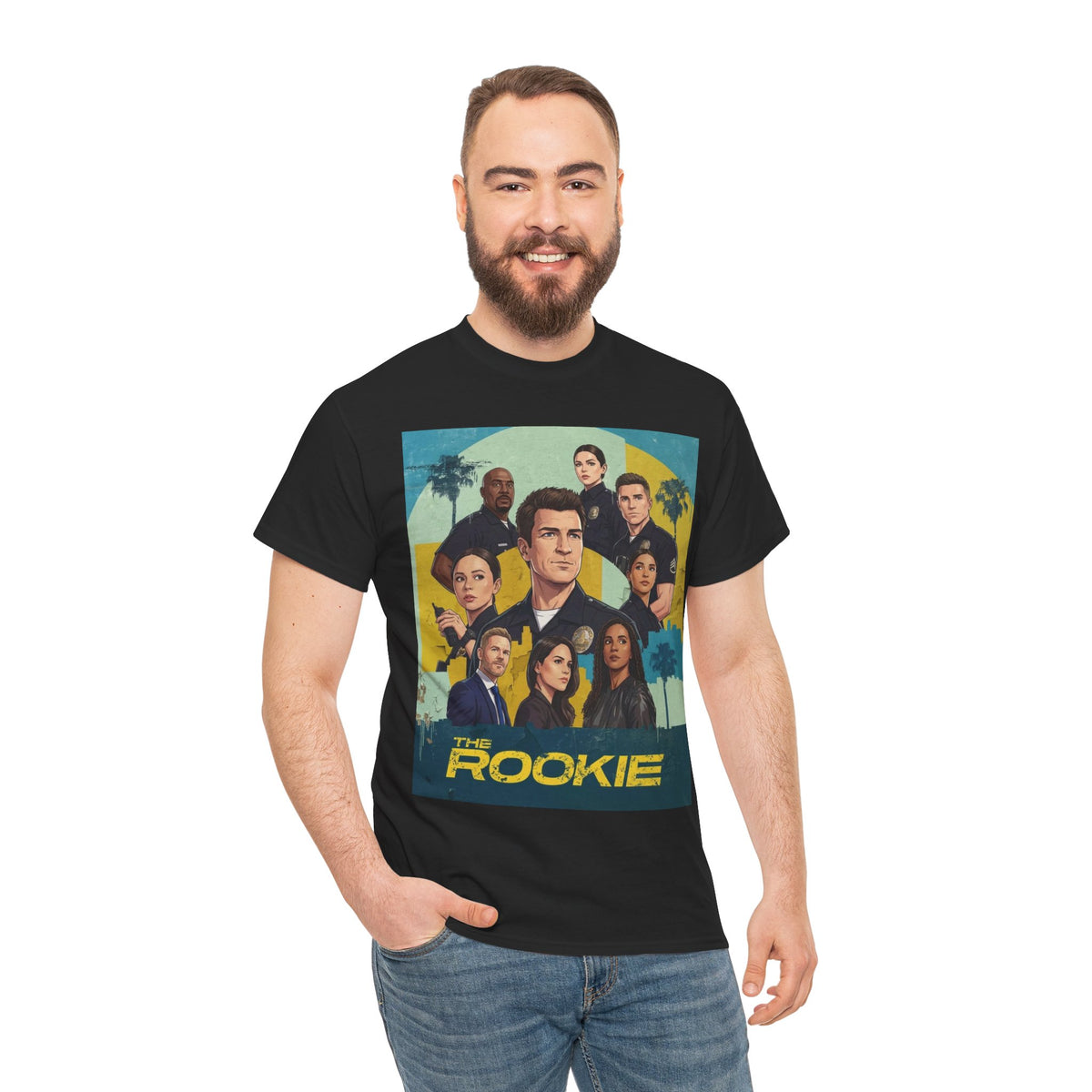 The Rookie TV Cast Graphic Tee — Vintage Poster Style Shirt
