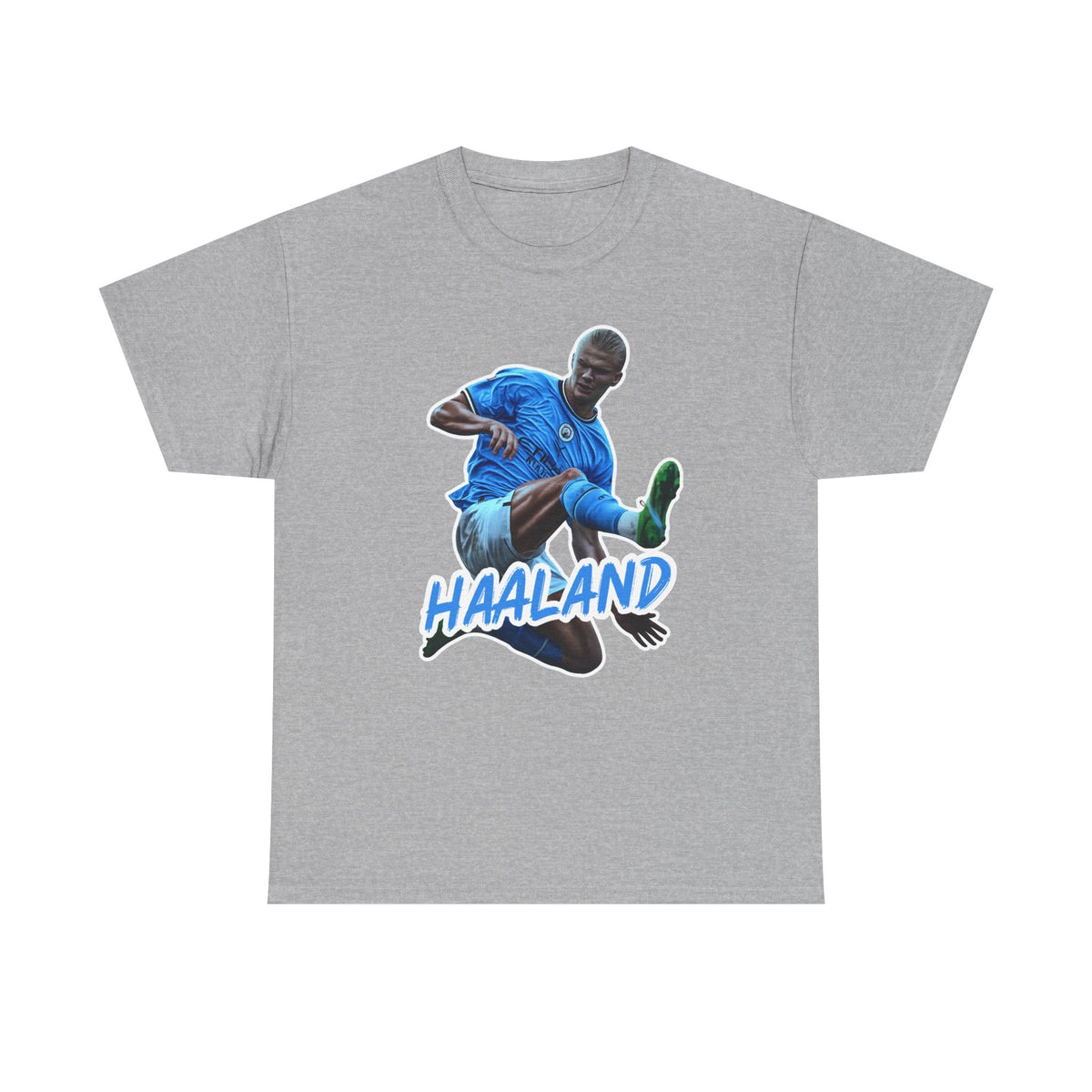 Erling Haaland Manchester City Soccer T‑Shirt – Dynamic Action Graphic Tee