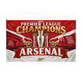 Arsenal Premier League Champions Double-Sided Flag