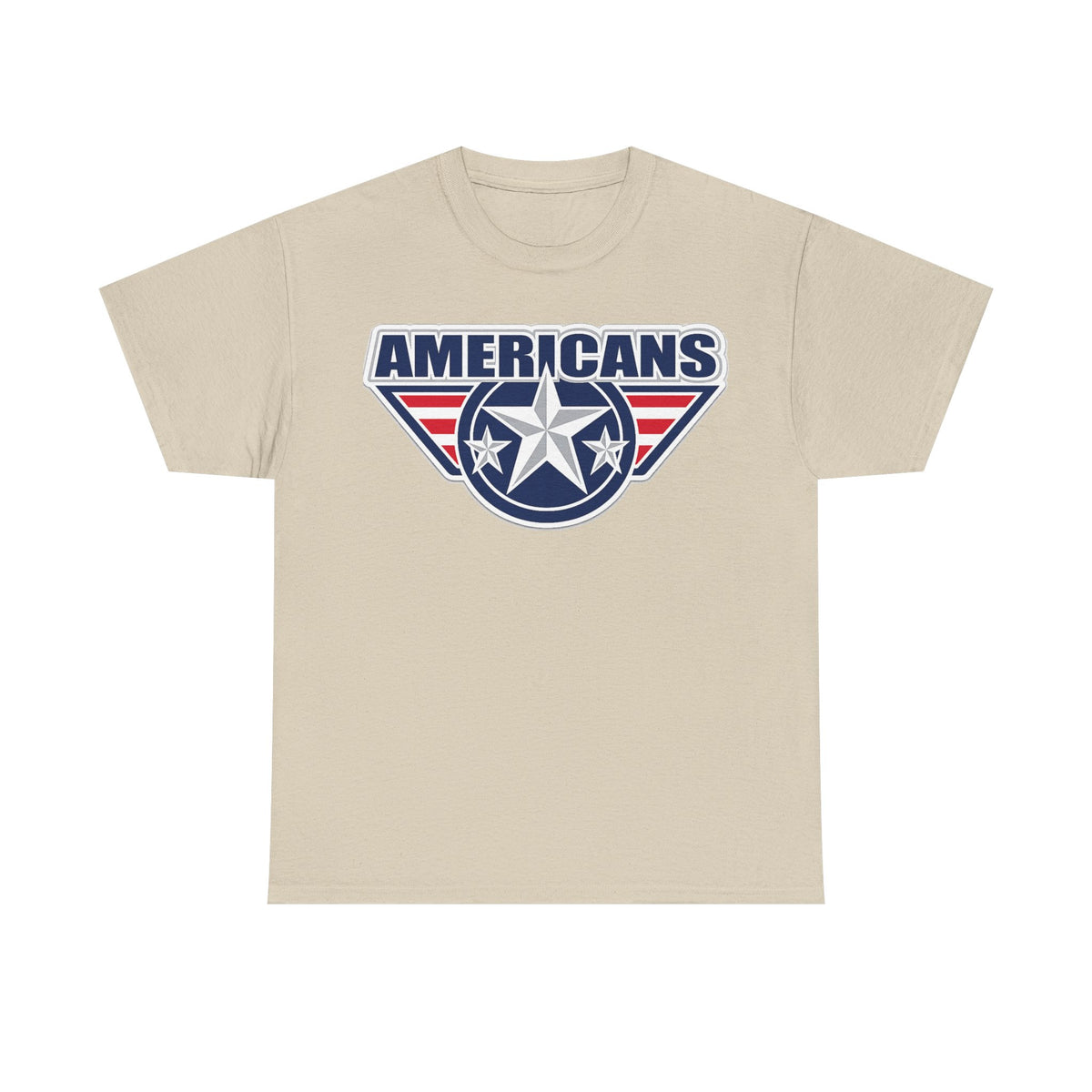 Americans Patriotic Star T‑Shirt — Red White Blue USA Graphic Tee
