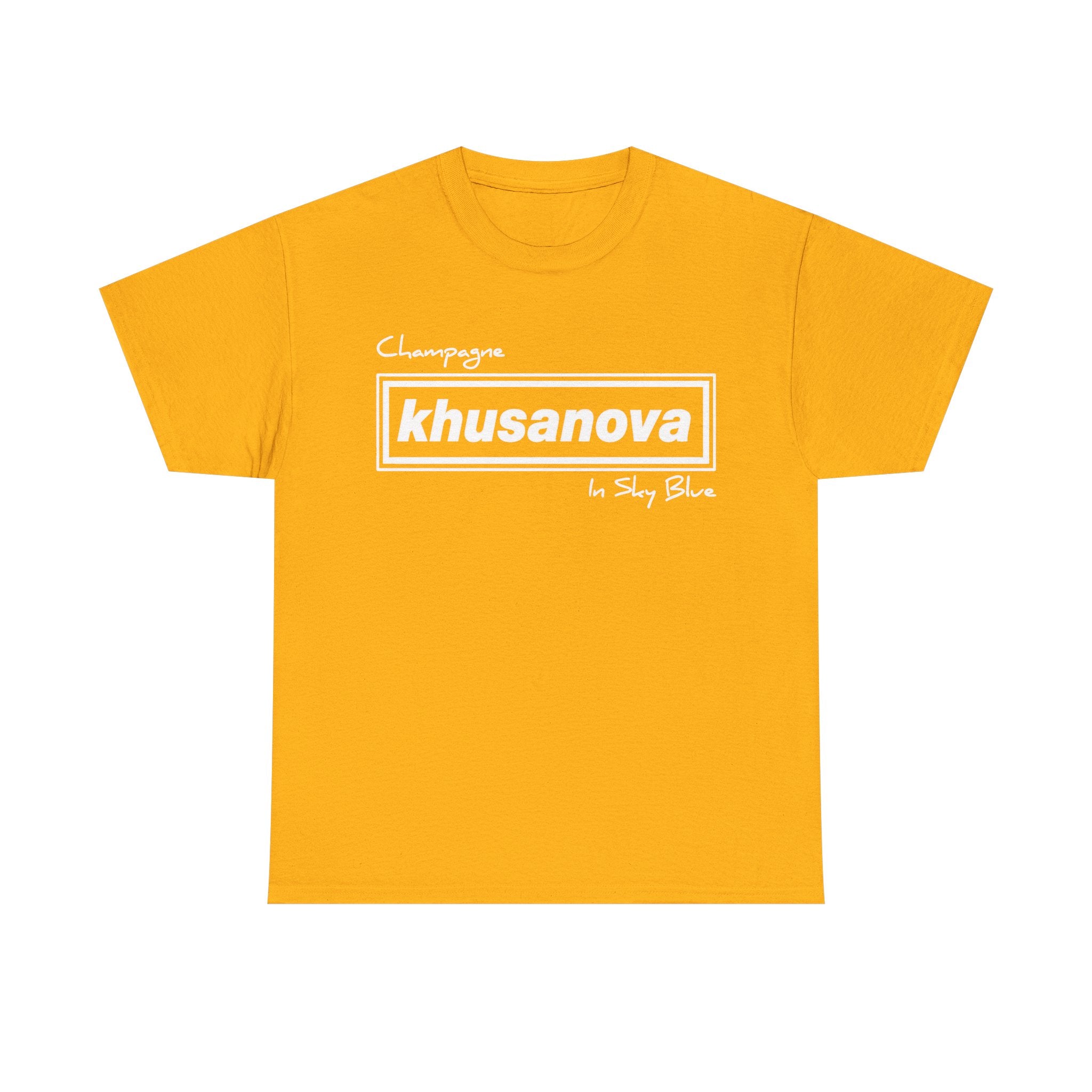 Khusanova Logo T-Shirt — Minimal Black Graphic Tee