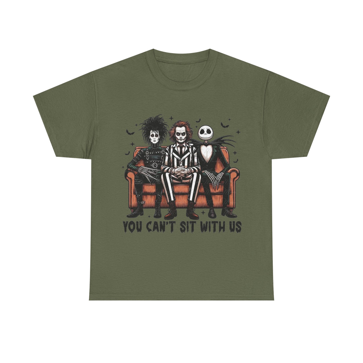 Johnny Depp Graphic Tee — 'You Can't Sit With Us' Halloween Horror Trio T-Shirt