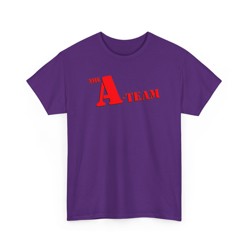 A-Team Graphic Tee — Retro Red Logo Vintage Crew T-Shirt
