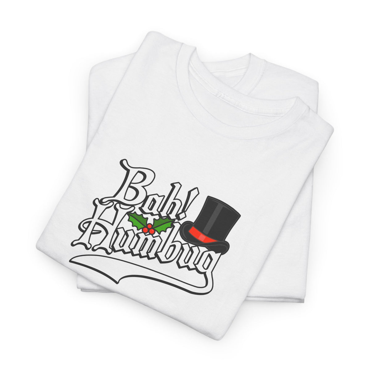 Bah Humbug Christmas Graphic Cotton T-Shirt / Tee
