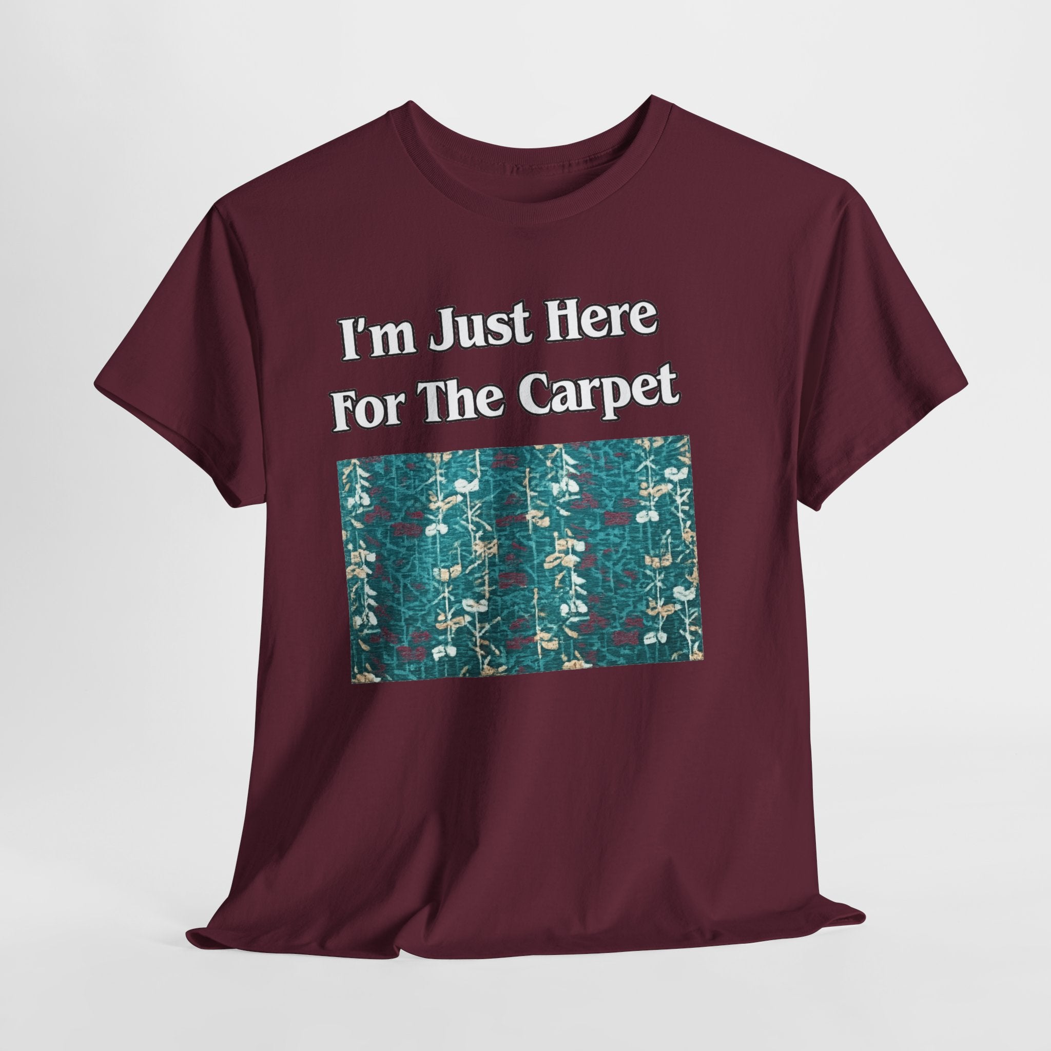 Orlando Airport Carpet Lover T-Shirt — "I'm Just Here For The Carpet" Graphic Tee