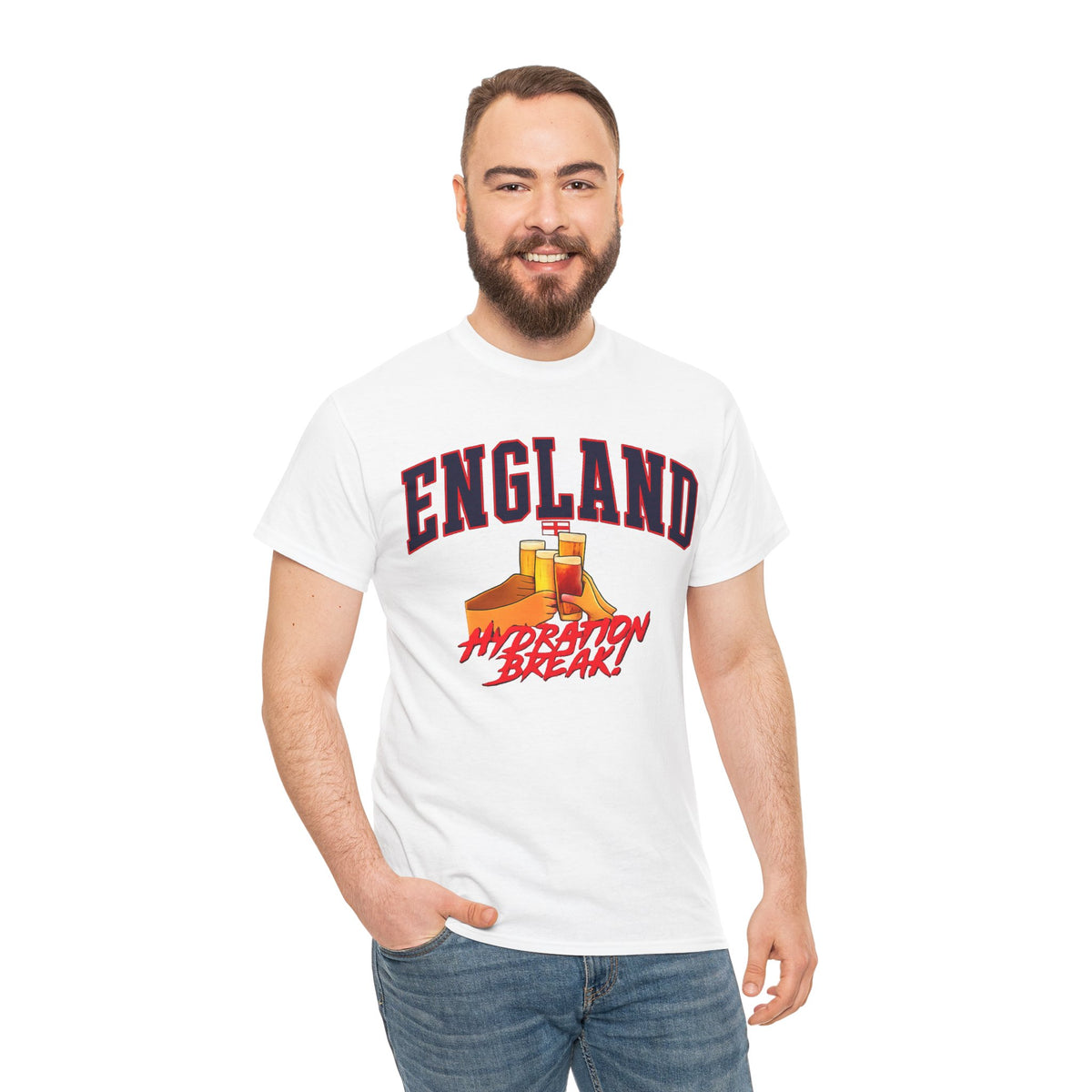 England Hydration Break T‑Shirt — "I'm Having an Hydration Break" Sports Tee