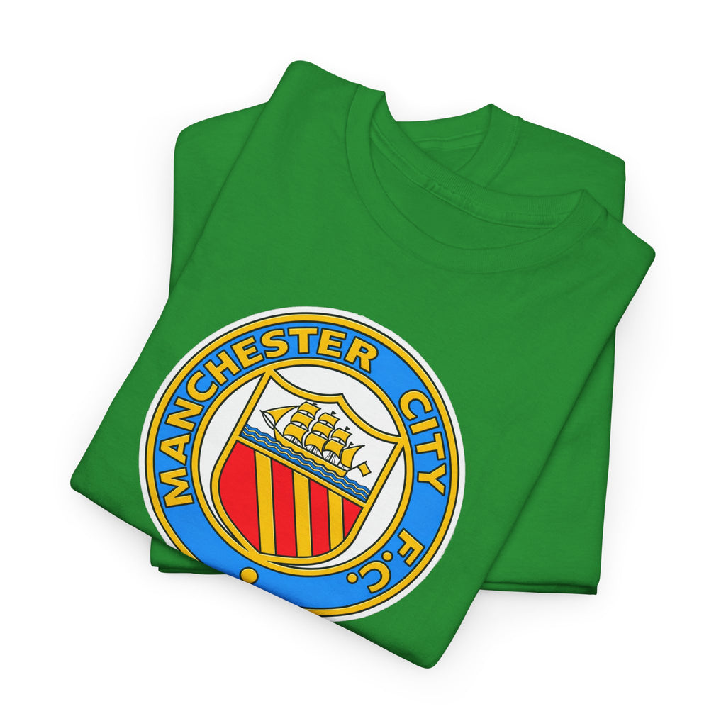 Manchester City Retro Crest Cotton T-Shirt