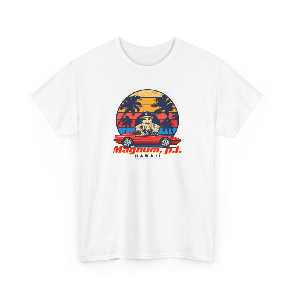Magnum P.I. Hawaii Retro Sunset Cotton T-Shirt / Tee