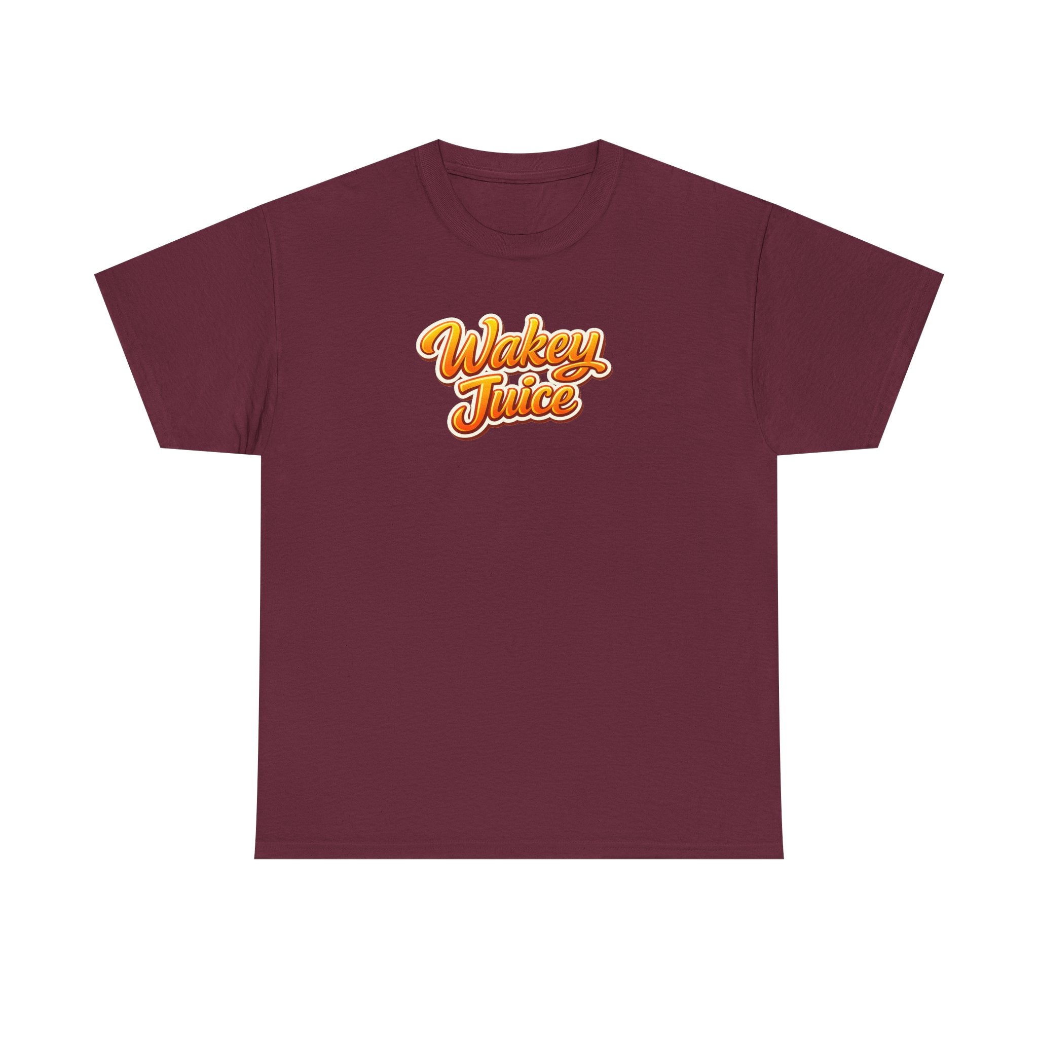 Wakey Juice T‑Shirt — Retro Orange Script Graphic Tee
