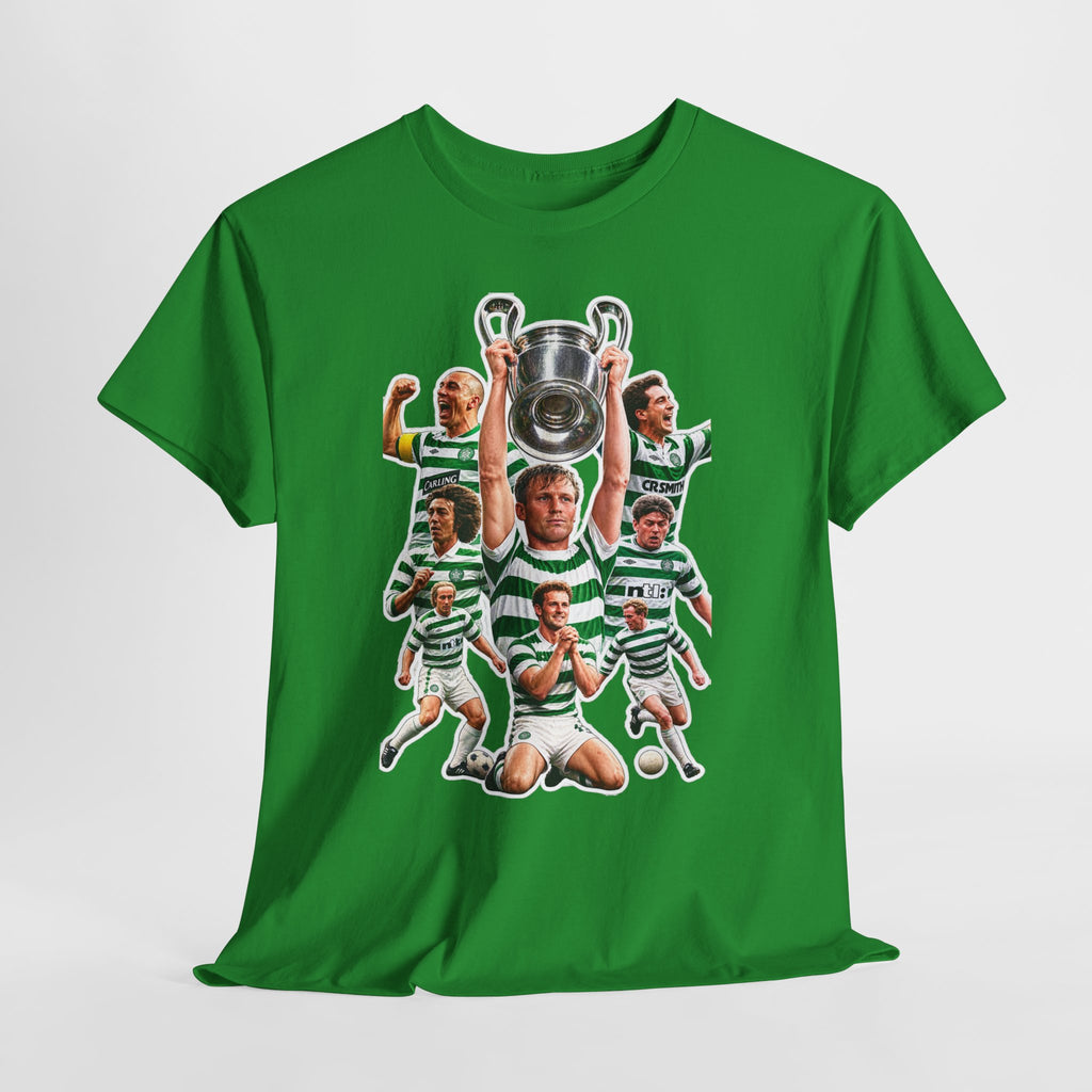 Celtic Champions Vintage Football T-Shirt – Hoops Trophy Collage Tee