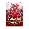 Arsenal Premier League Champions 2025/2026 Rolled Poster