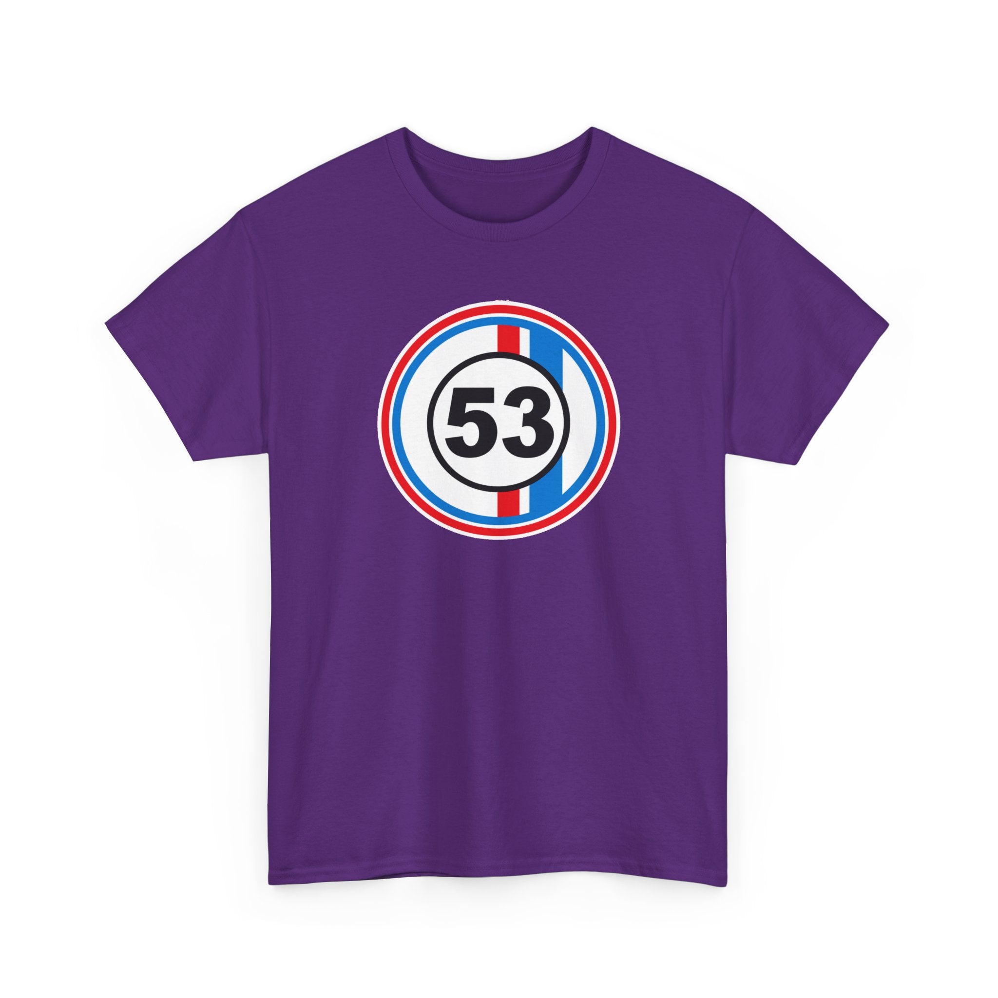 Racing Stripe Number 53 Cotton T-Shirt / Tee