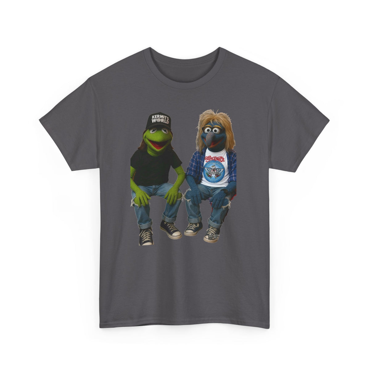 Kermit & Gonzo Waynes World Inspired Character Graphic T-Shirt