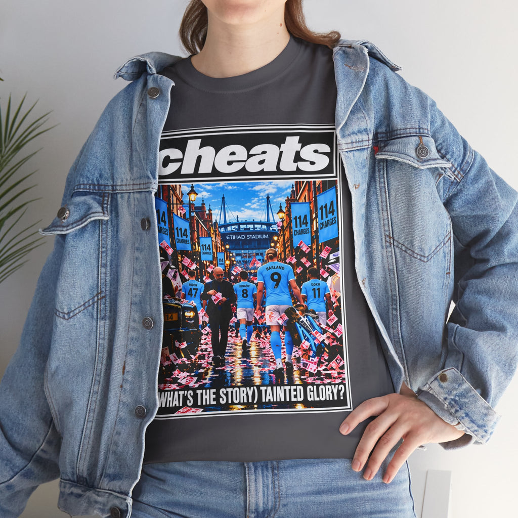 Cheats “What’s the Story? Tainted Glory?” Sports Graphic Cotton T-Shirt