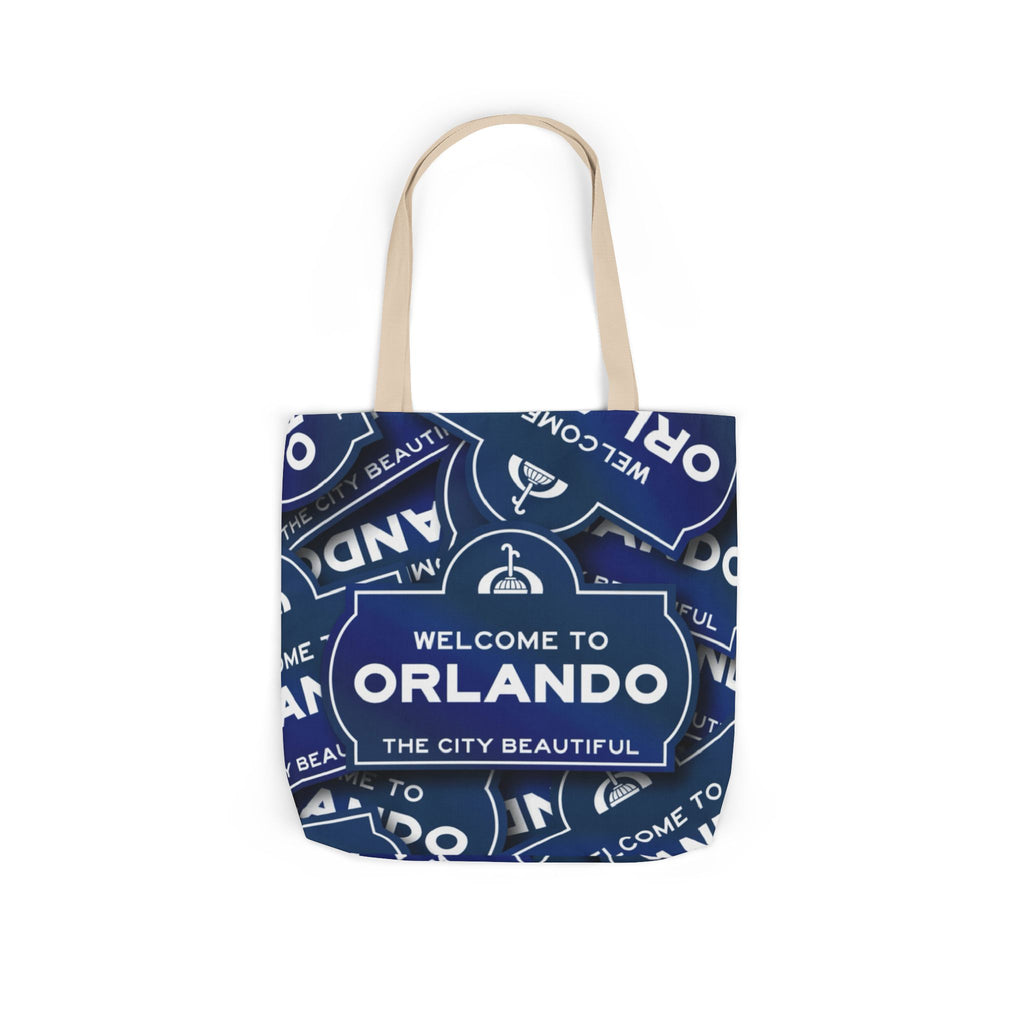 Orlando Welcome Sign Canvas Tote